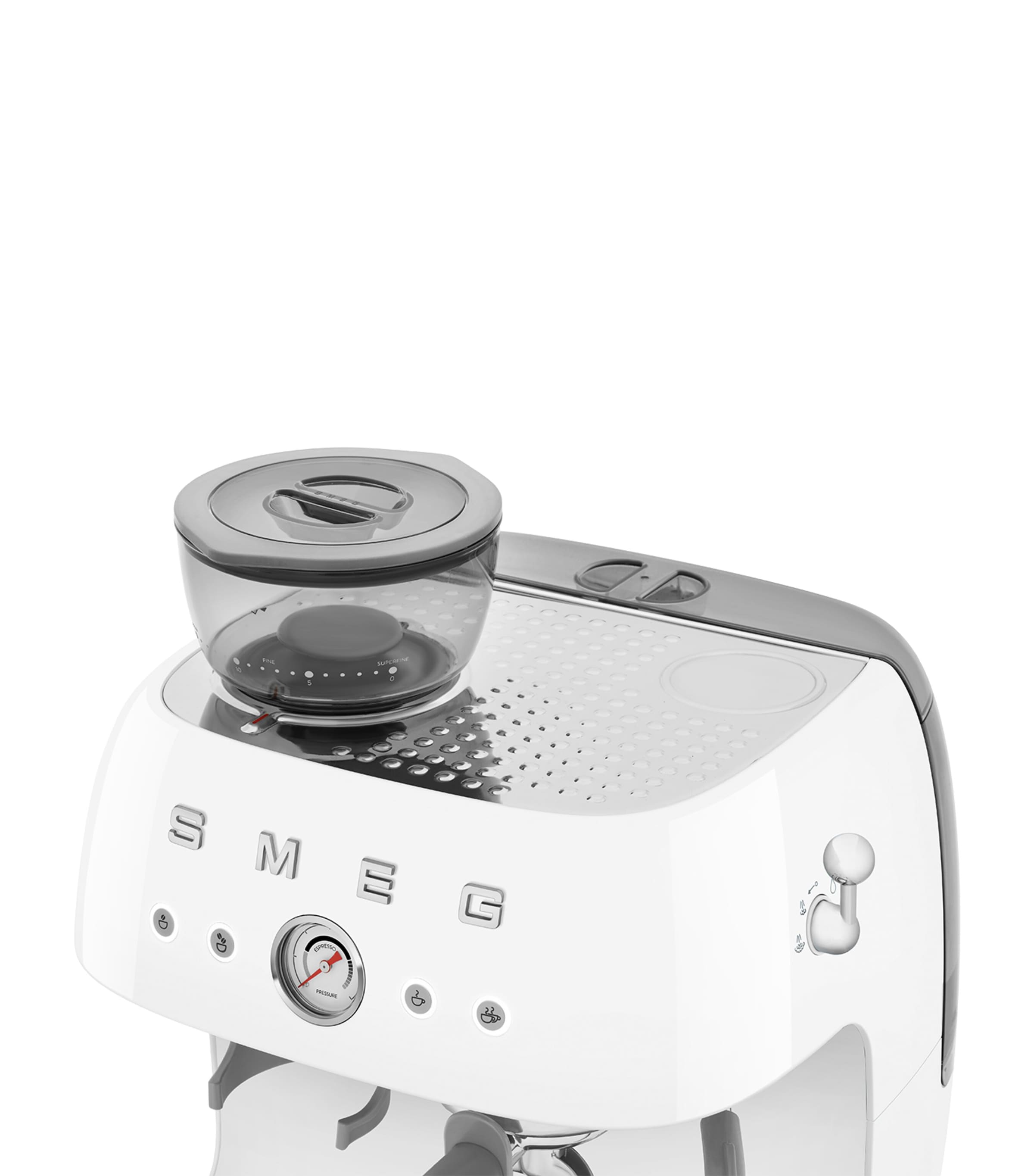 EGF03CRUK Espresso Coffee Machine with Grinder WHITE Image 5