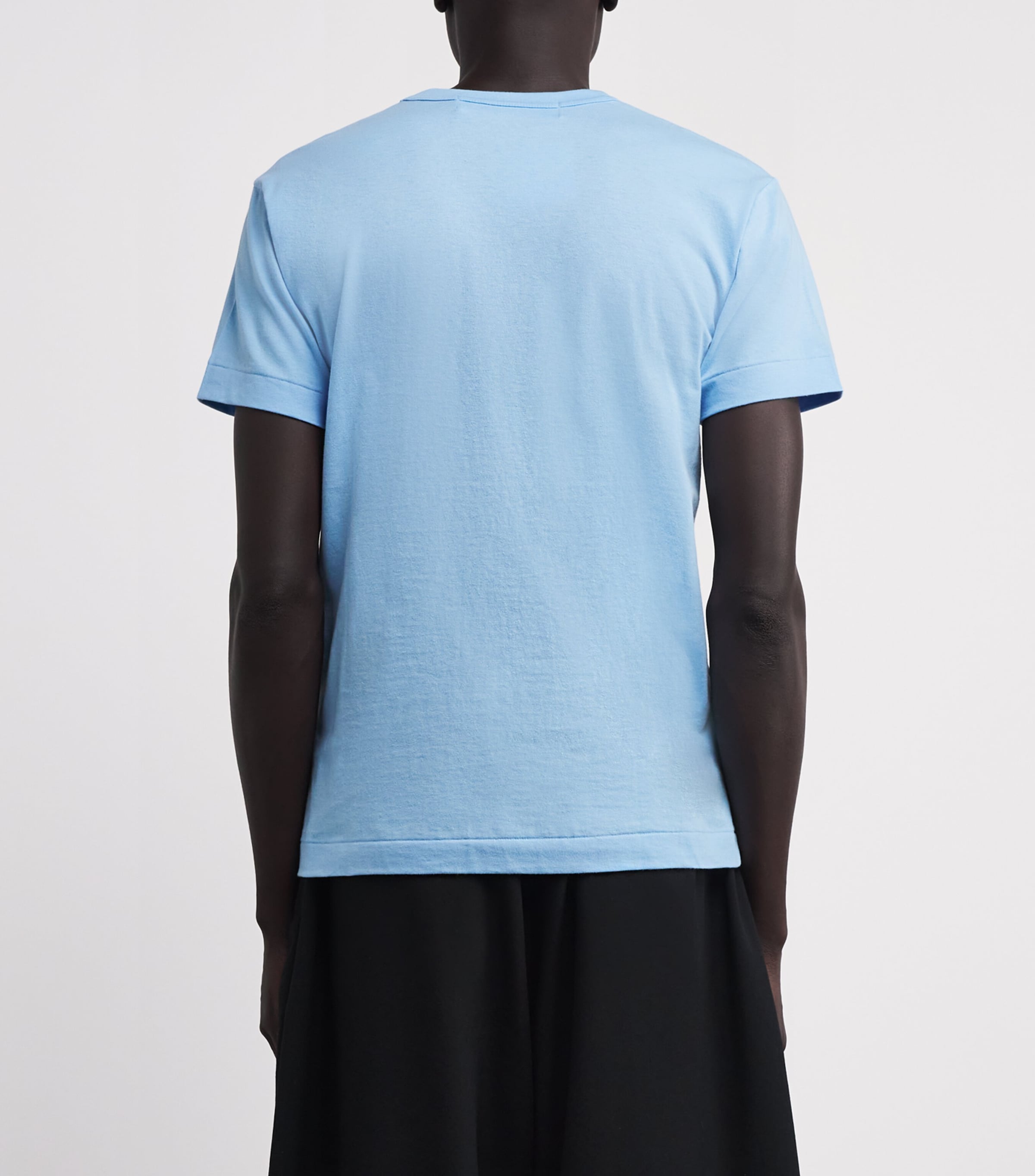 Comme Des Garçons Play Mens Heart Logo T-Shirt Blue Image 4