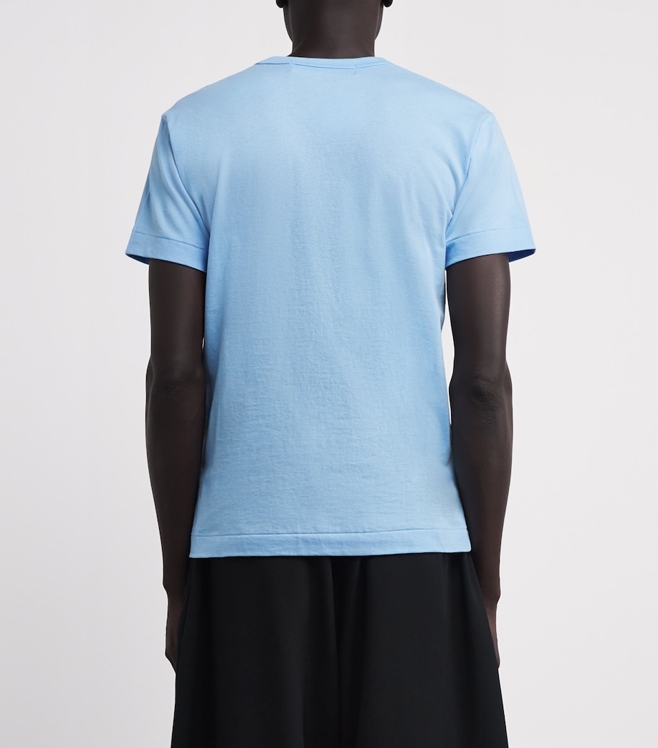 Comme Des Garçons Play Mens Heart Logo T-Shirt Blue Image 4