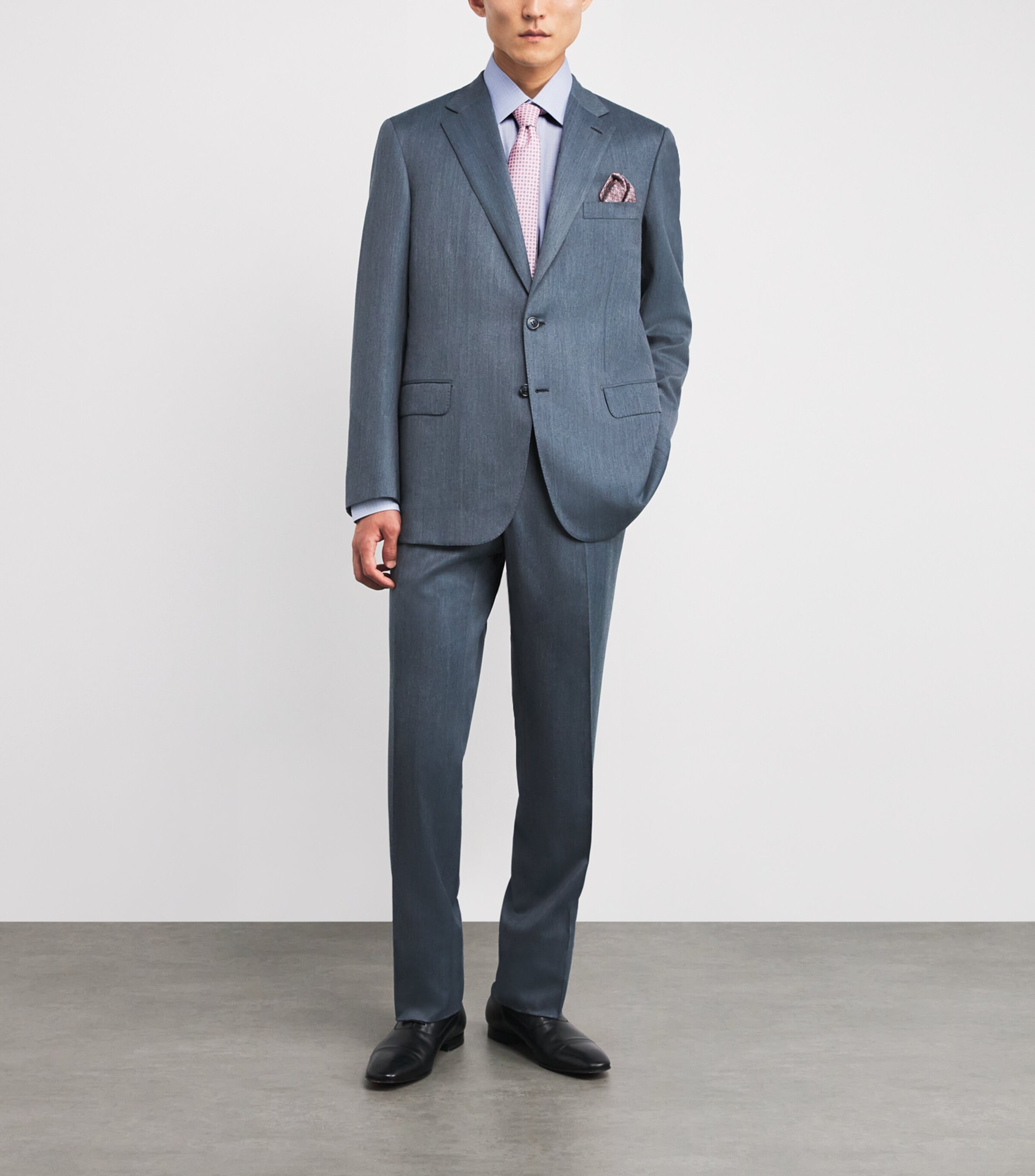 Brioni Mens Cotton Check Shirt Image 2