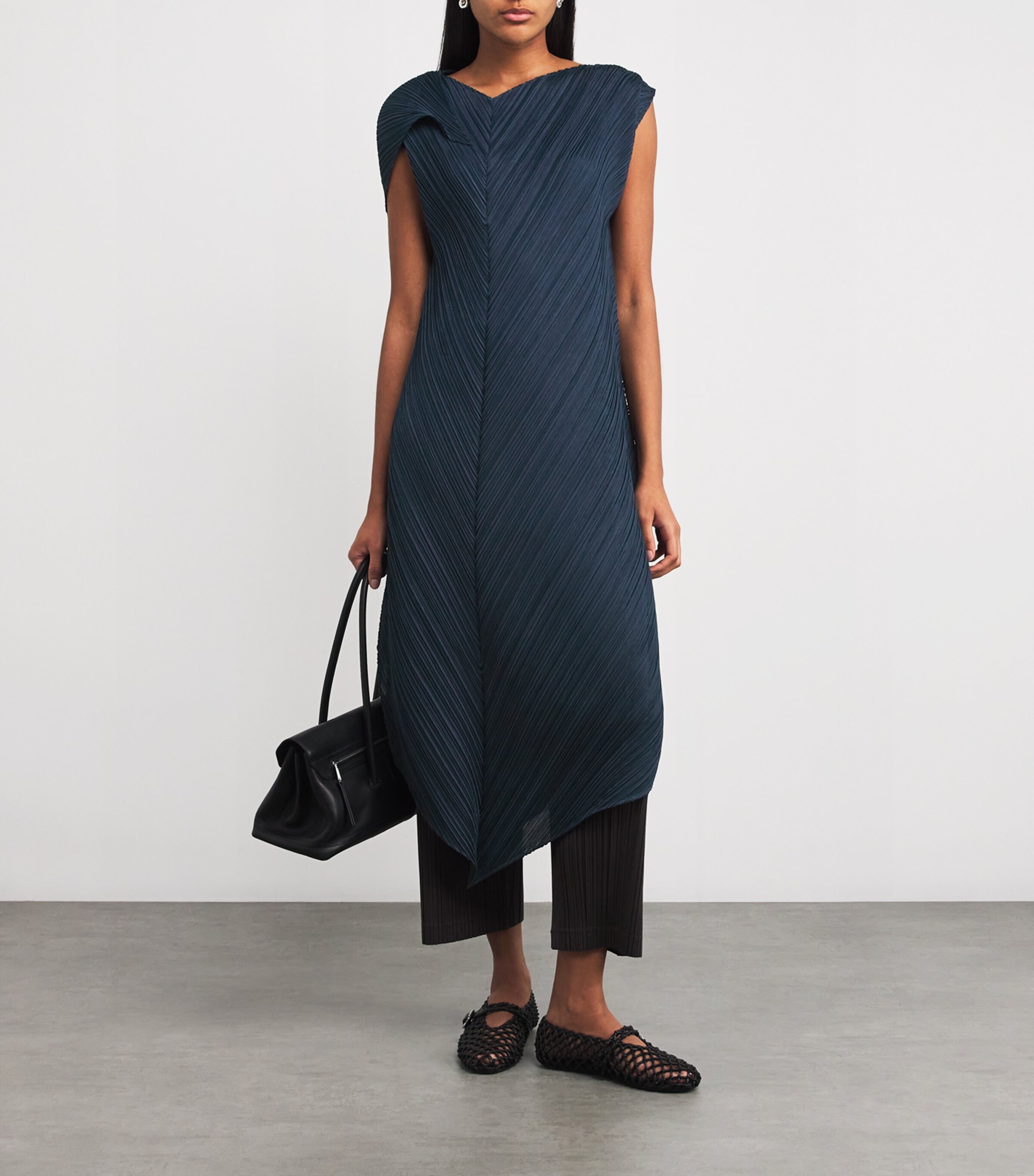 Pleats Please Issey Miyake Flare Midi Dress | Harrods US