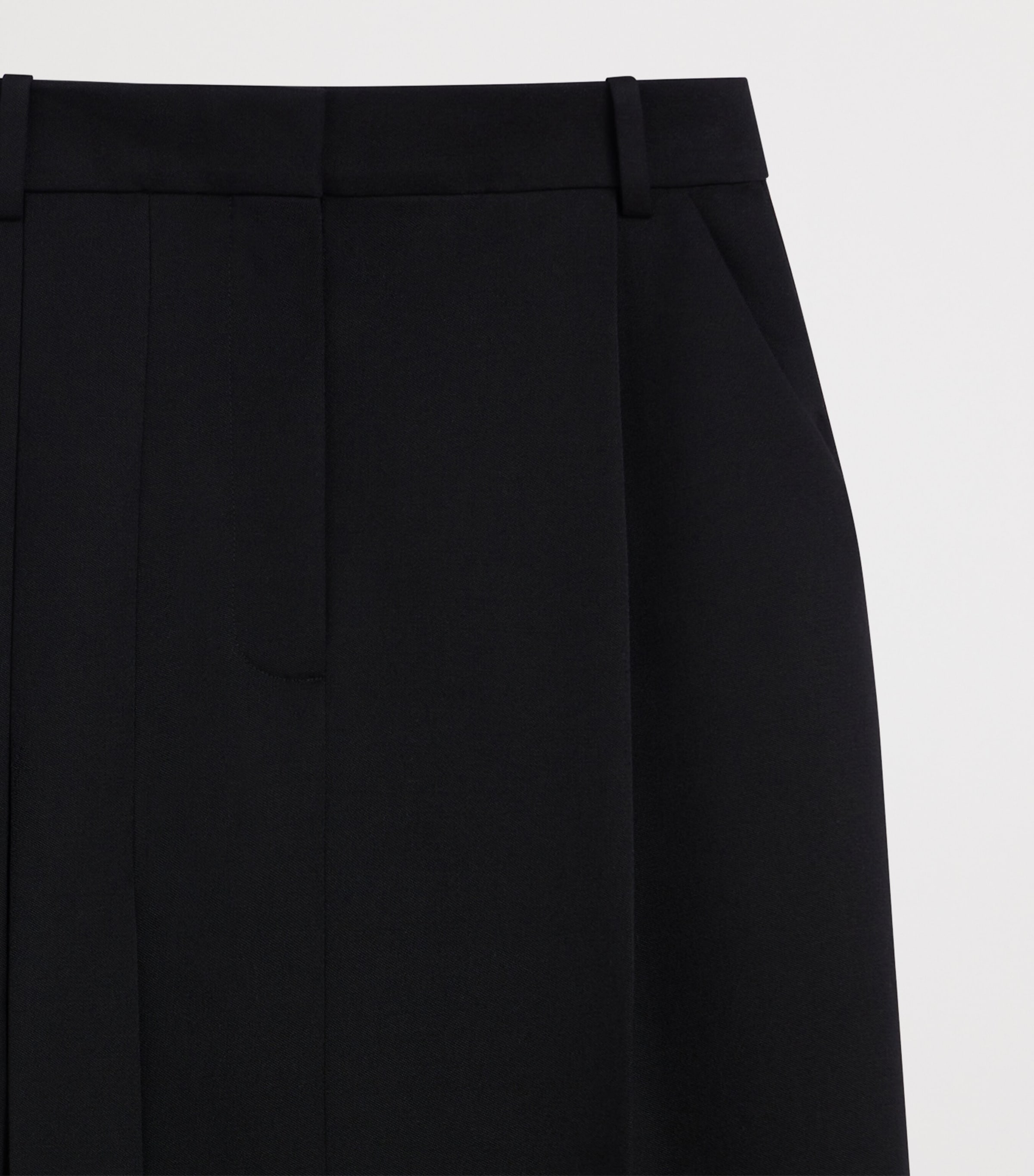 Givenchy Womens Wool Pleated Midi Skirt Image 3