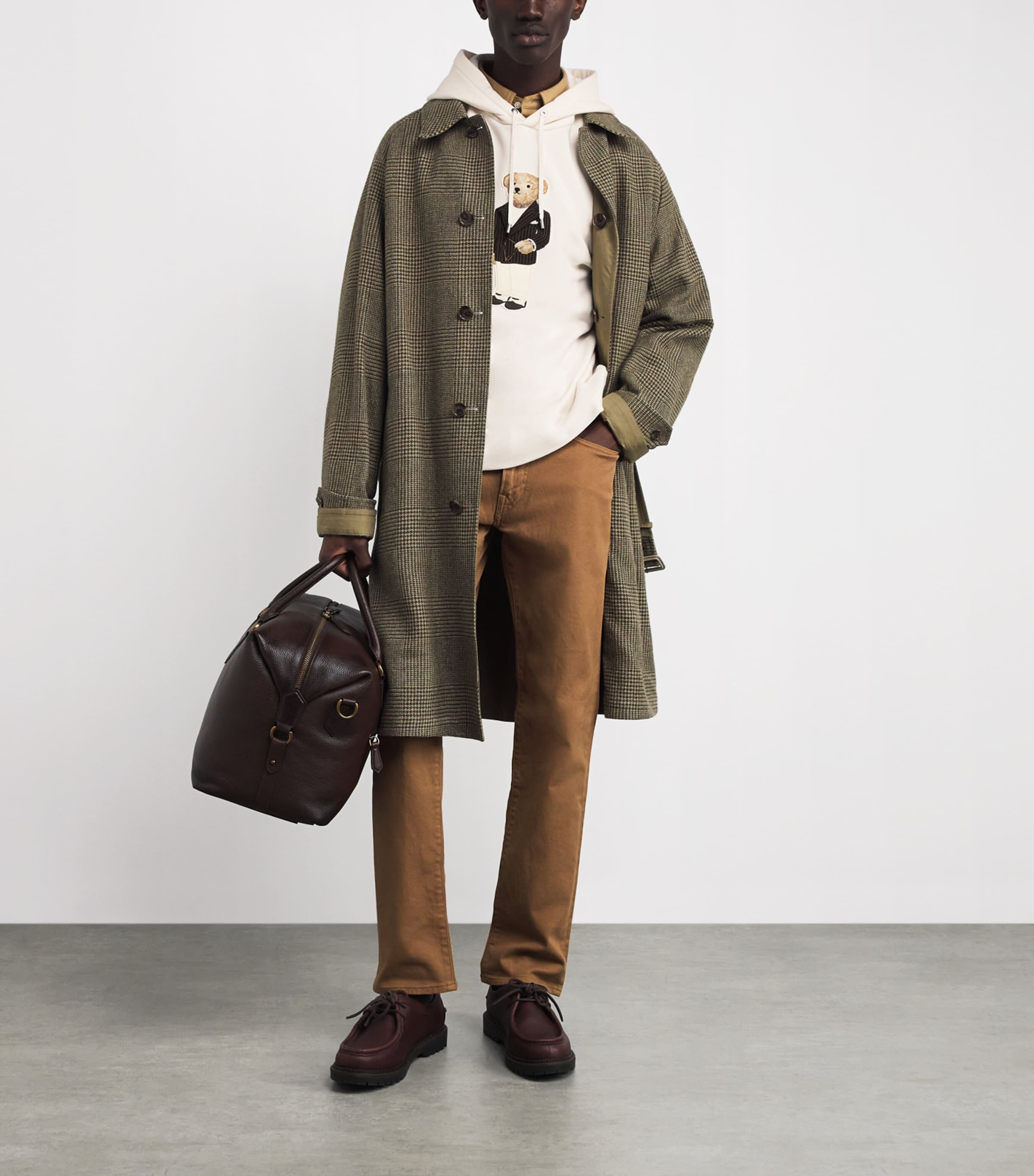 Cotton-Cashmere Polo Bear Hoodie CLASSIC CREAM Image 2