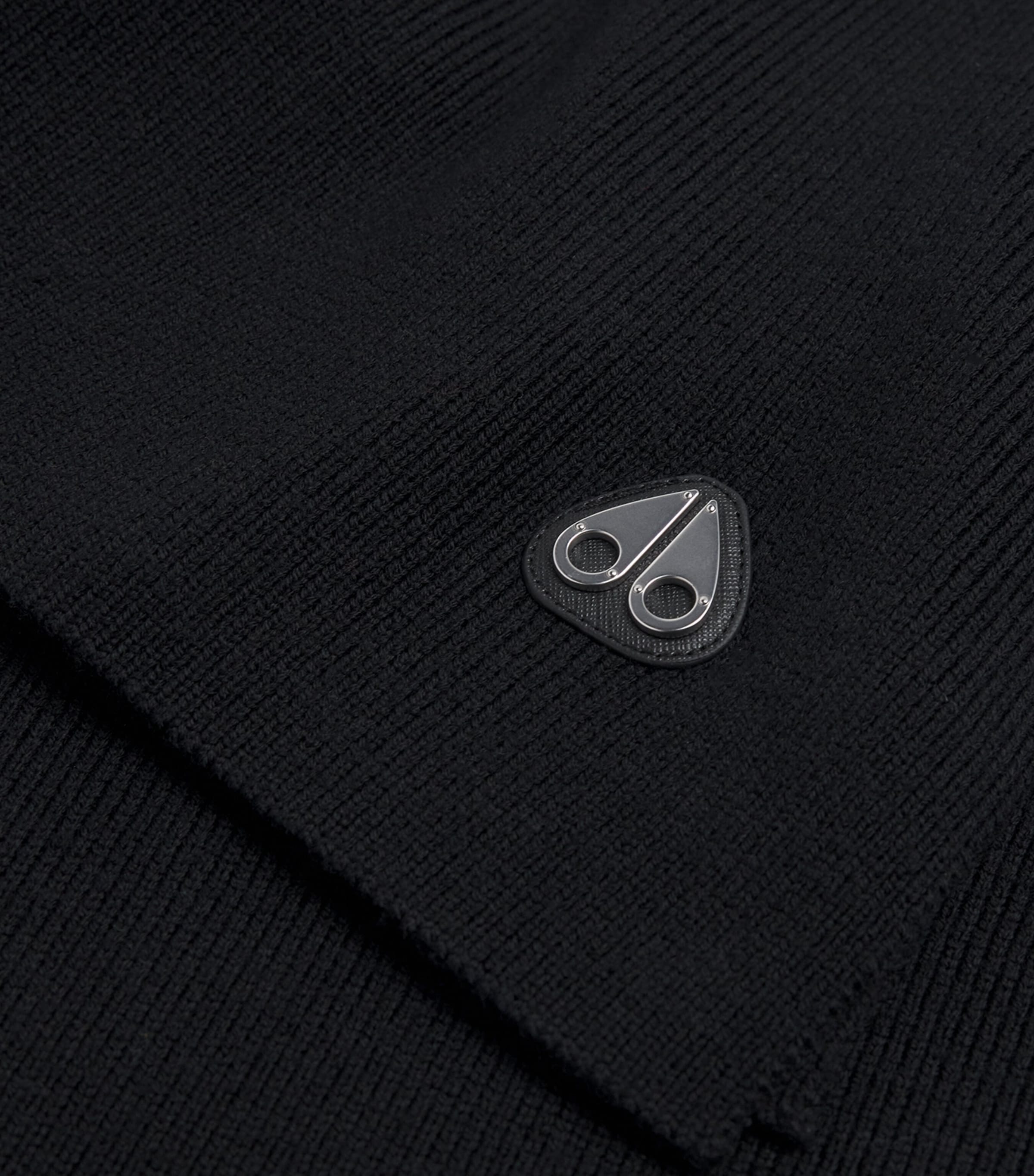 Wool Parnis Logo Scarf BLACK - 292 Image 4