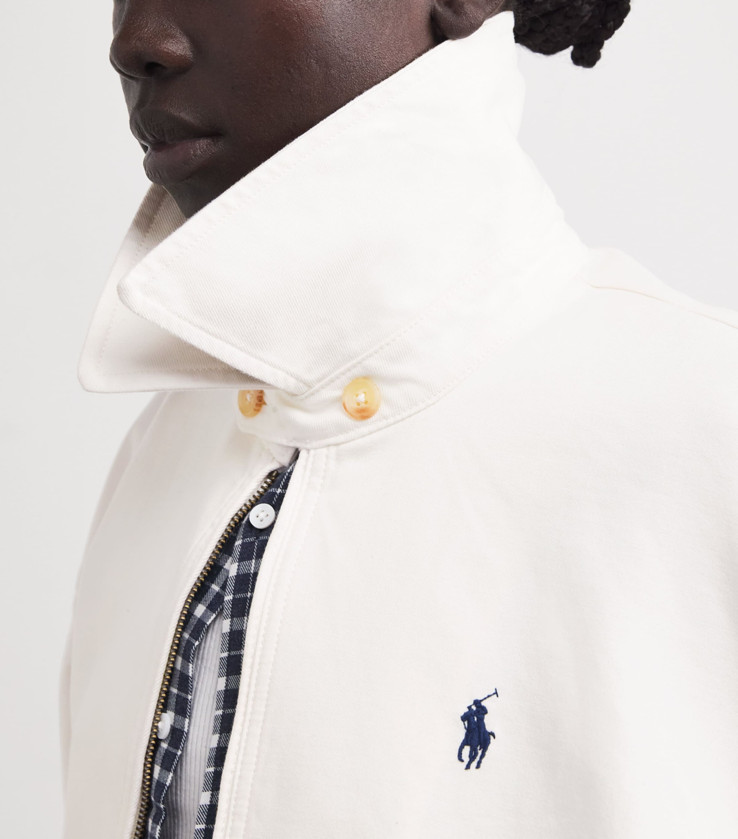 Twill Polo Pony Bomber Jacket TROPHY CREAM Image 6
