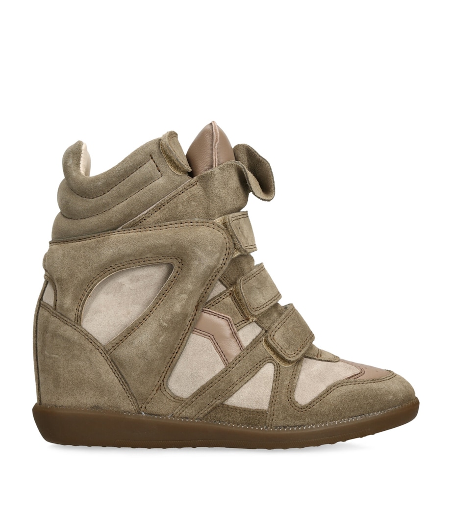 Suede Bekett Wedge Sneakers 50 TAUPE Image 1