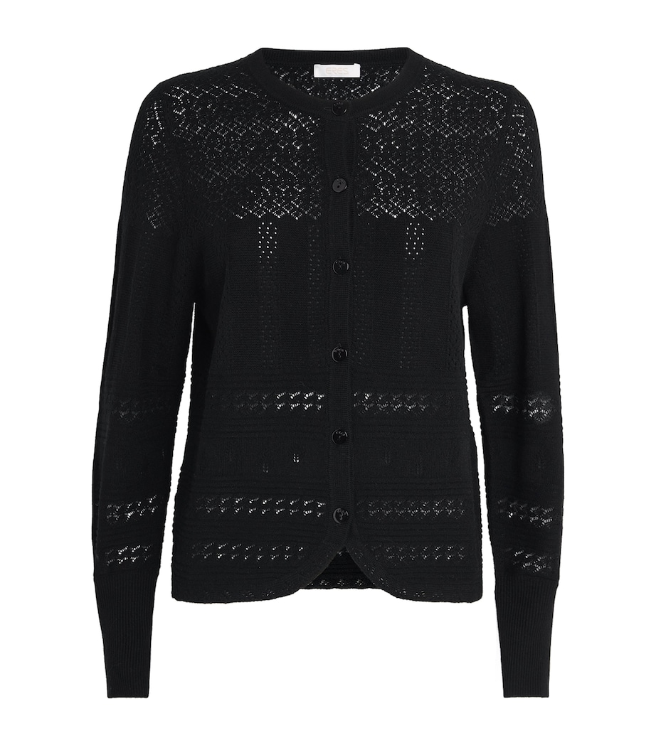 Wool-Cashmere Trio Cardigan 1001 NOIR Image 1