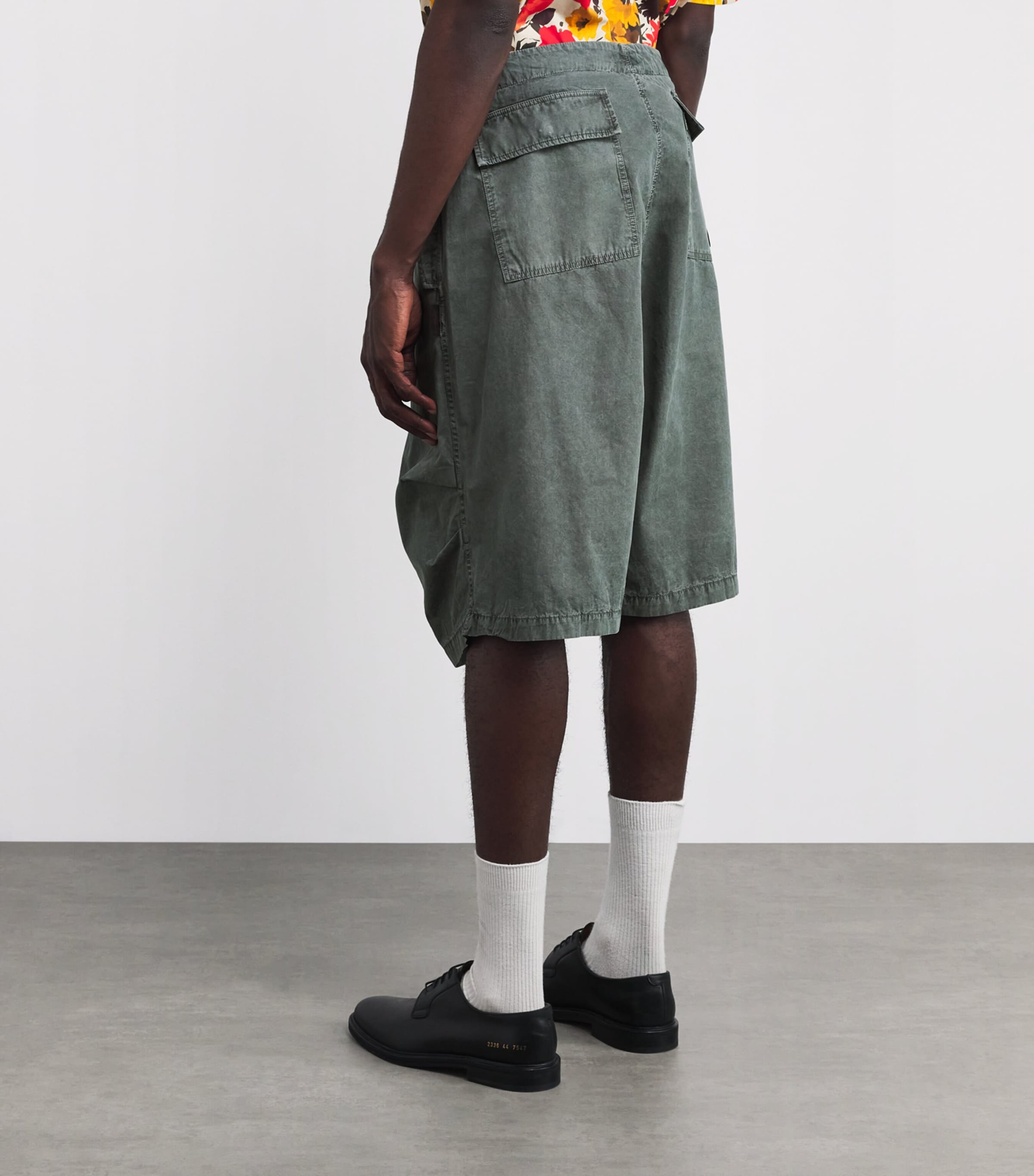 Cotton Wasko Shorts GREEN Image 4