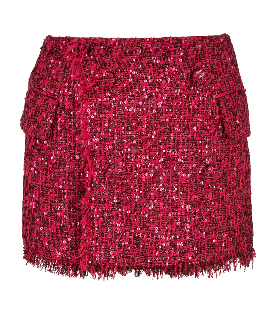 Tweed Sequinned Skort 4PK FUCHSIA VIF Image 1