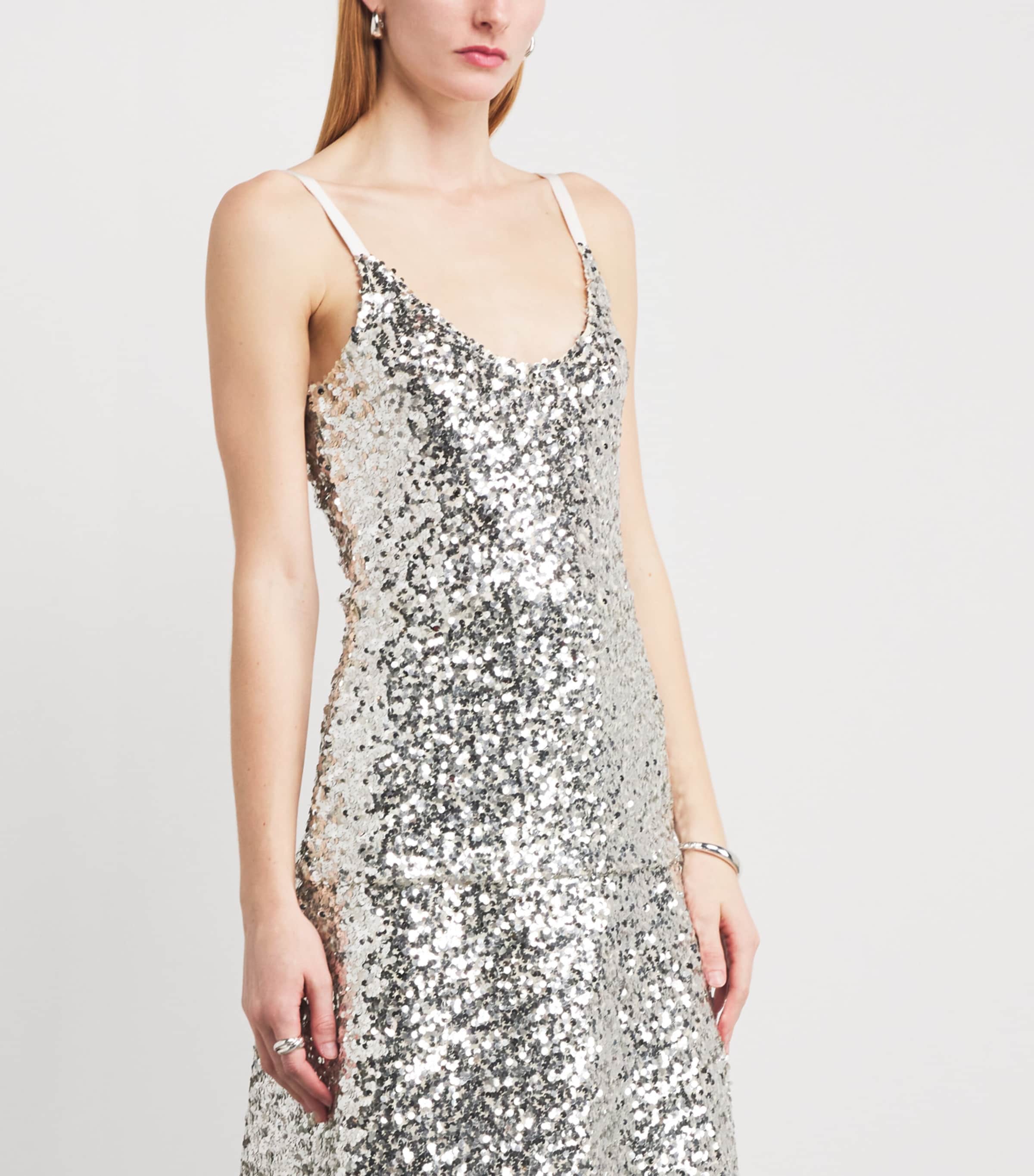 Sequin Danae Top IVORY SILVER Image 3