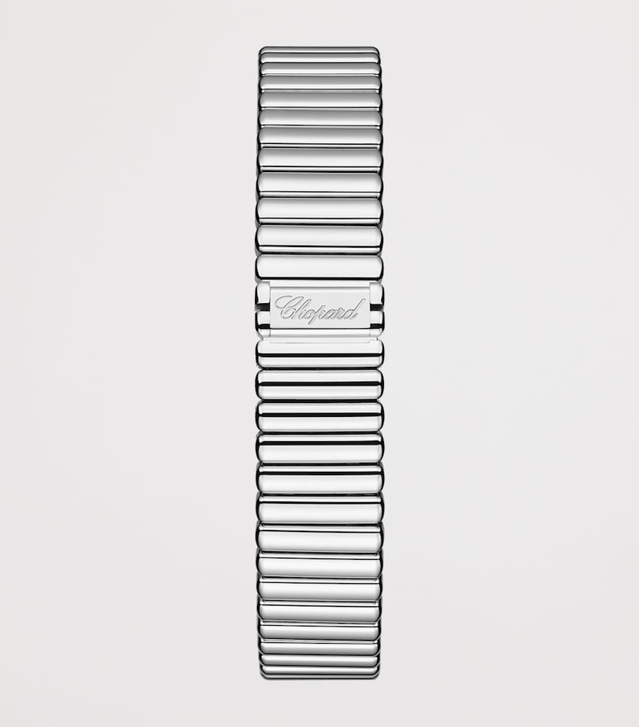 White Gold and Diamond Octagonal L'Heure du Diamant Watch 32mm 18K WHITE GOLD Image 4