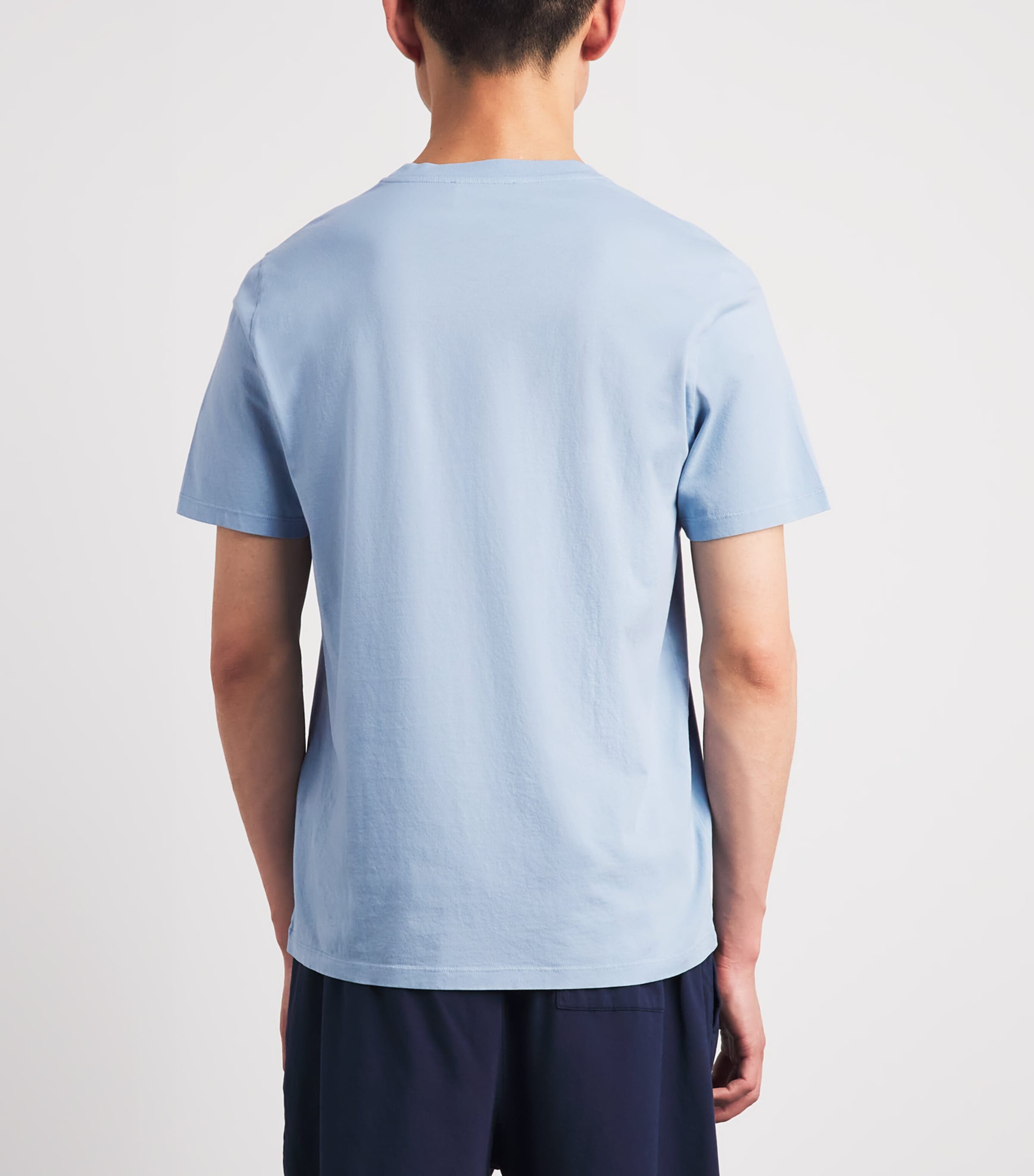 Harrods Mens Cotton T-Shirt Blue Image 5