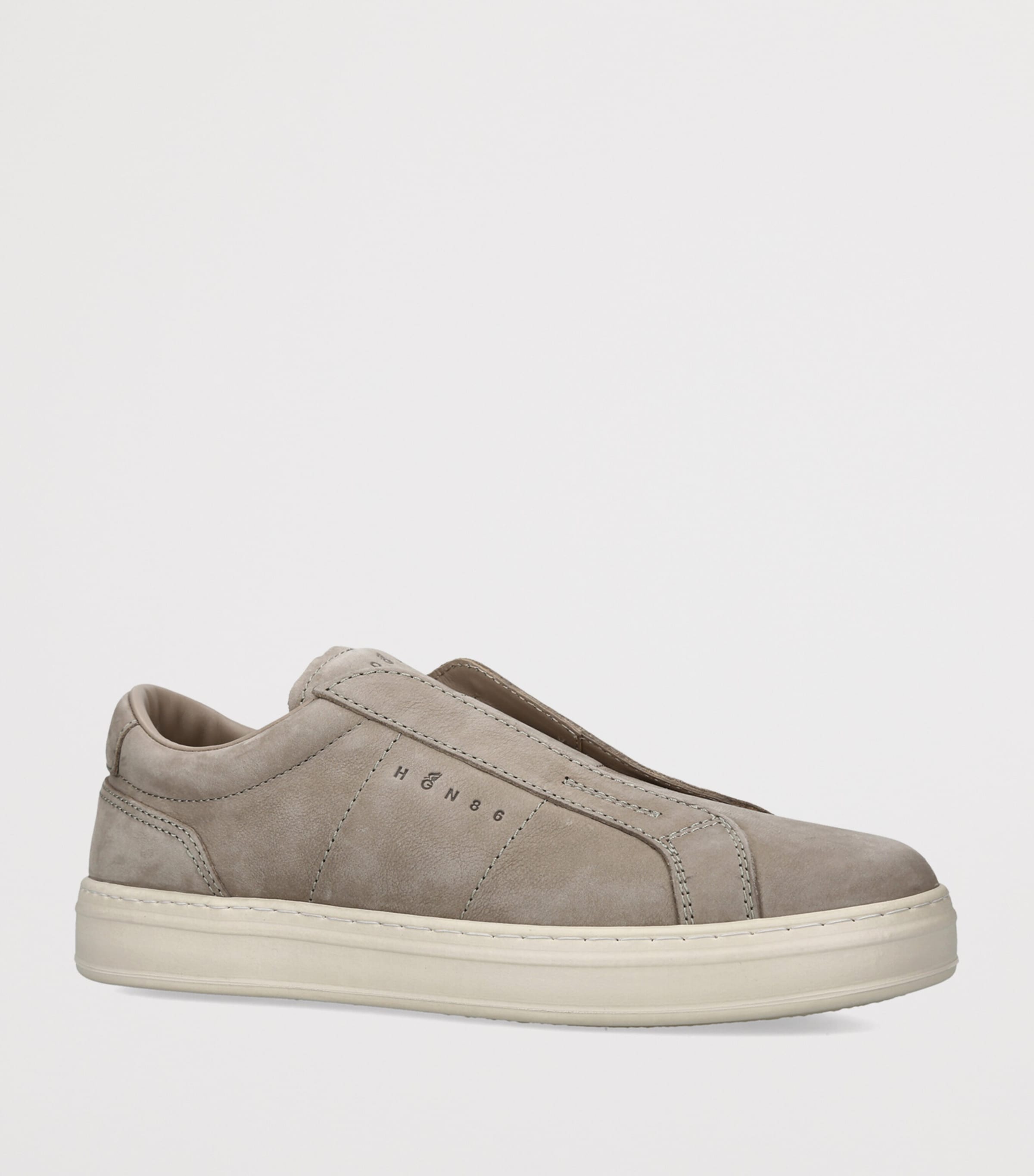 Hogan Nubuck H668 Slip-On Sneakers Taupe Image 2