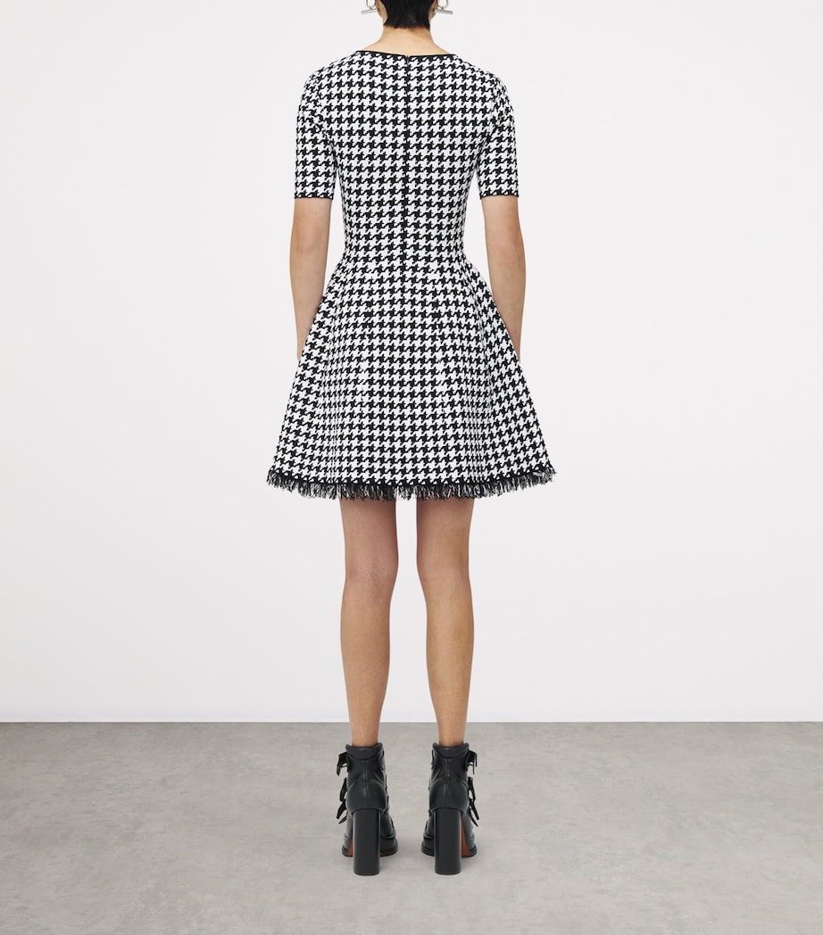 Frayed Houndstooth Mini Dress 1080 Image 4