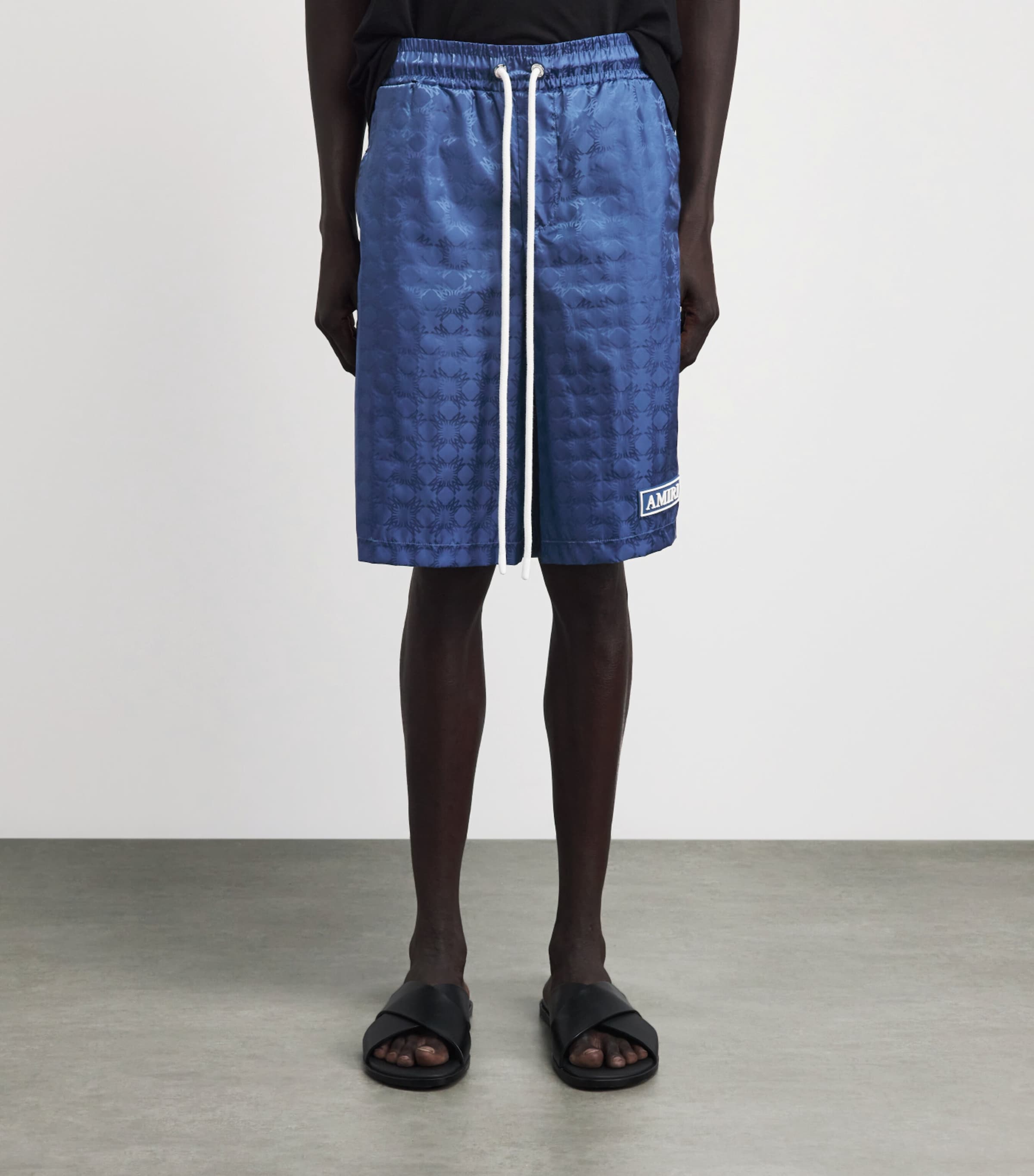 AMIRI Mens MA Quad Shorts Stone Blue Image 4