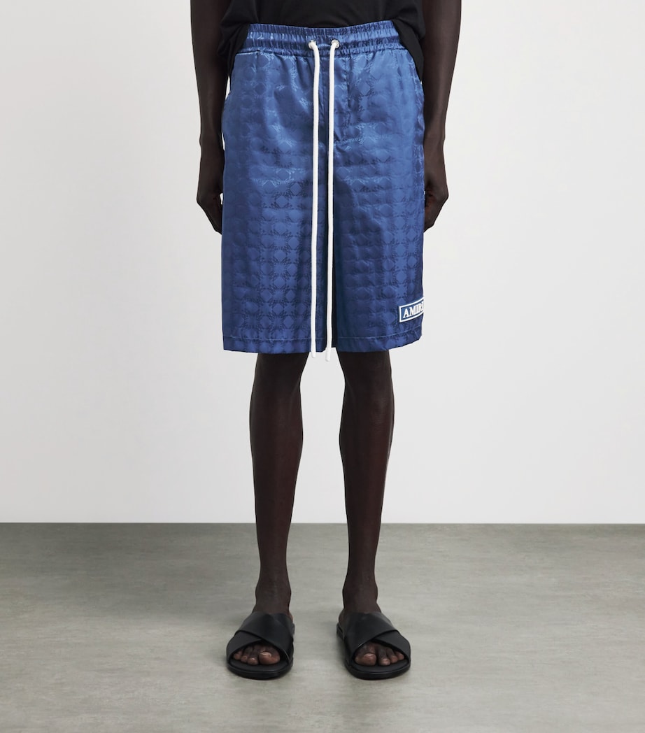 AMIRI Mens MA Quad Shorts Stone Blue Image 4