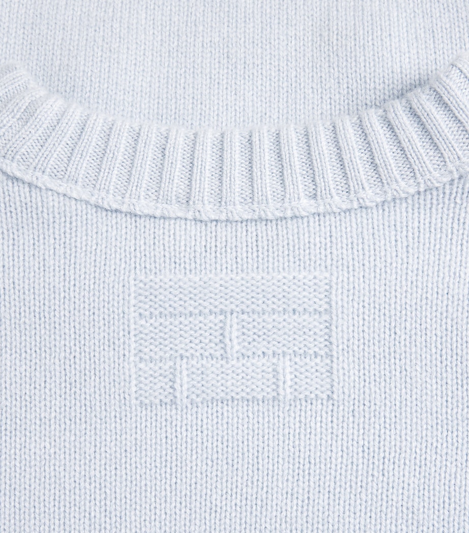 Cashmere Crew-Neck Sweater PALE BLUE HEATHER Image 6