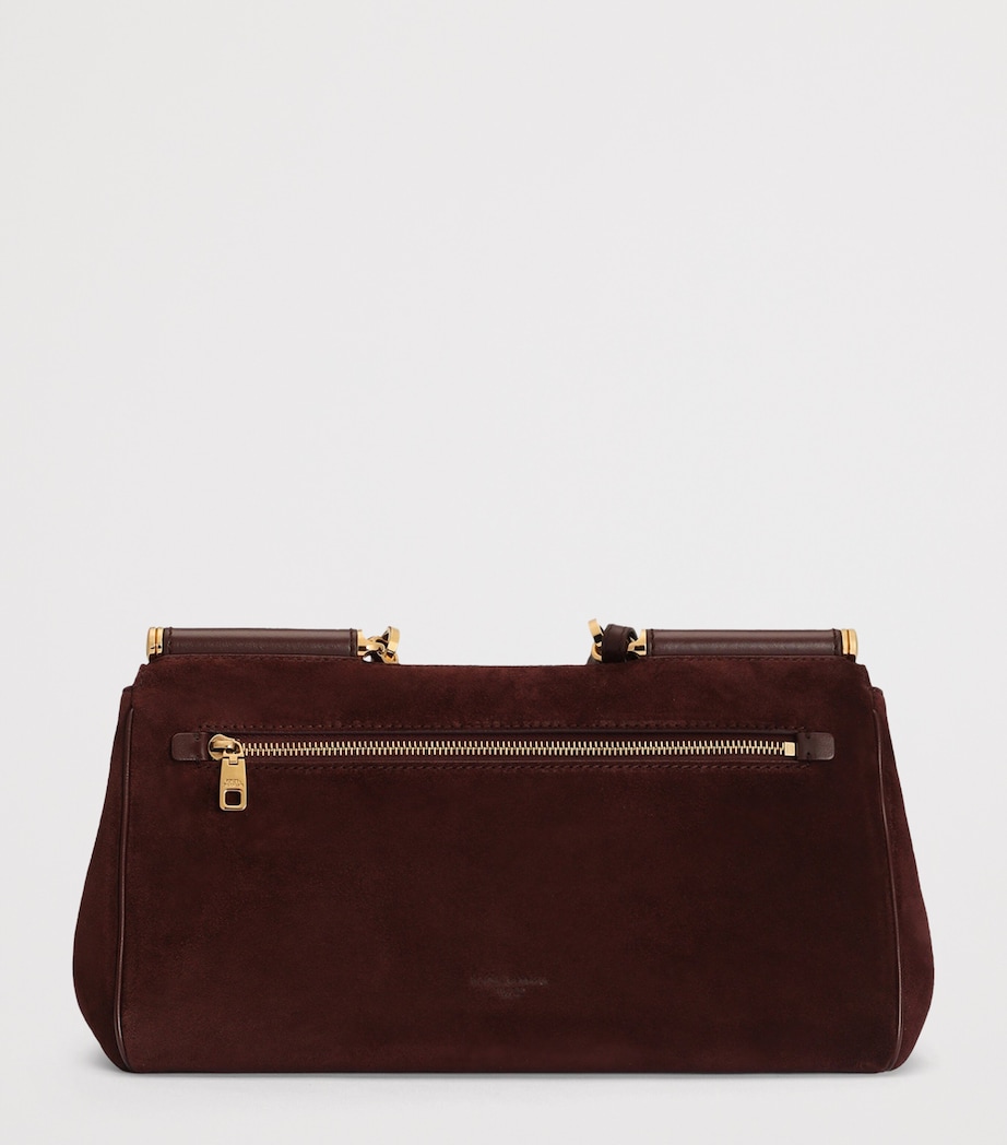 Dolce&Gabbana Suede My Sicily Top-Handle Bag Bordeaux/borde Image 2
