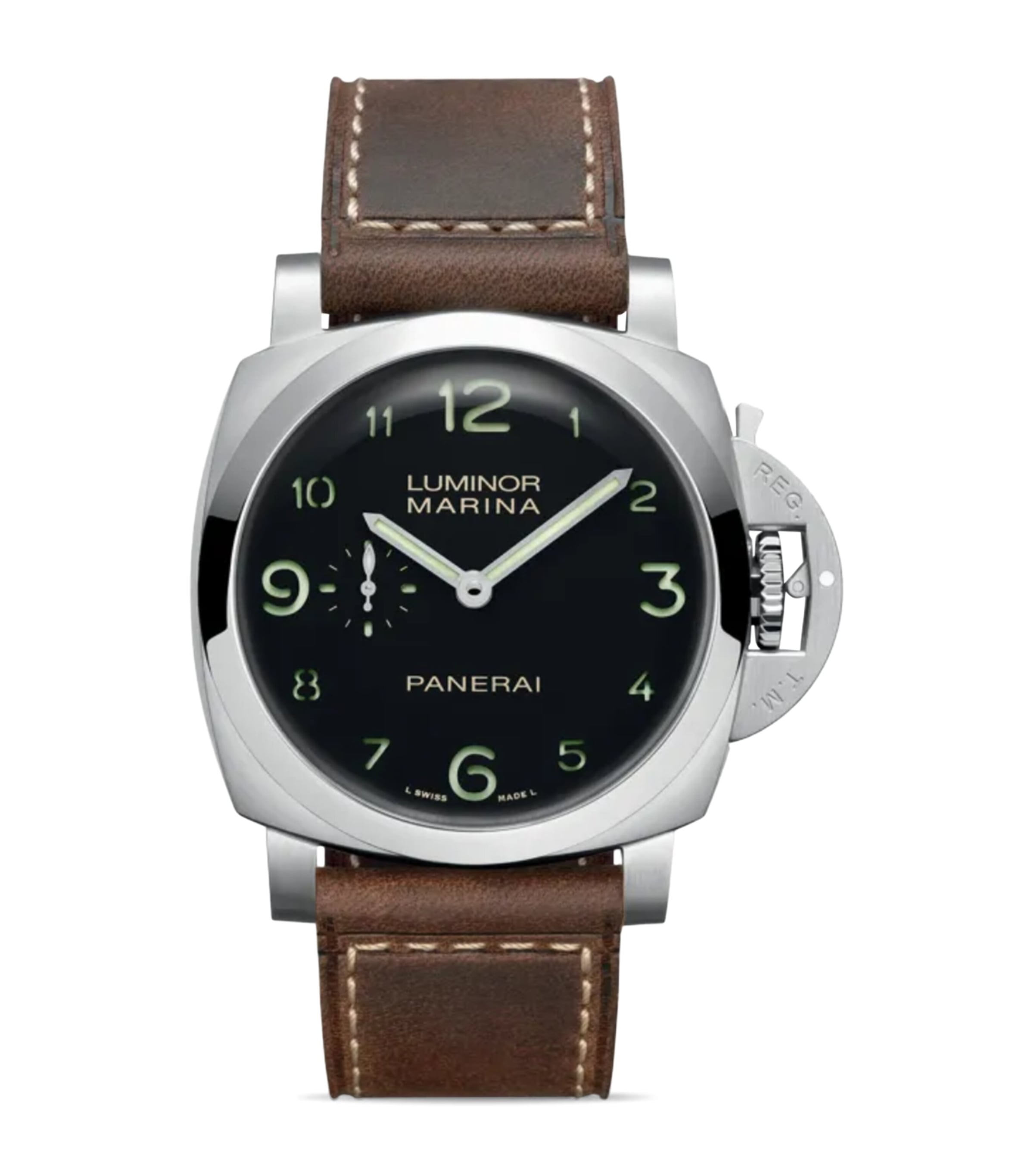 Panerai Stainless Steel Luminor Watch 44mm Black Image 1
