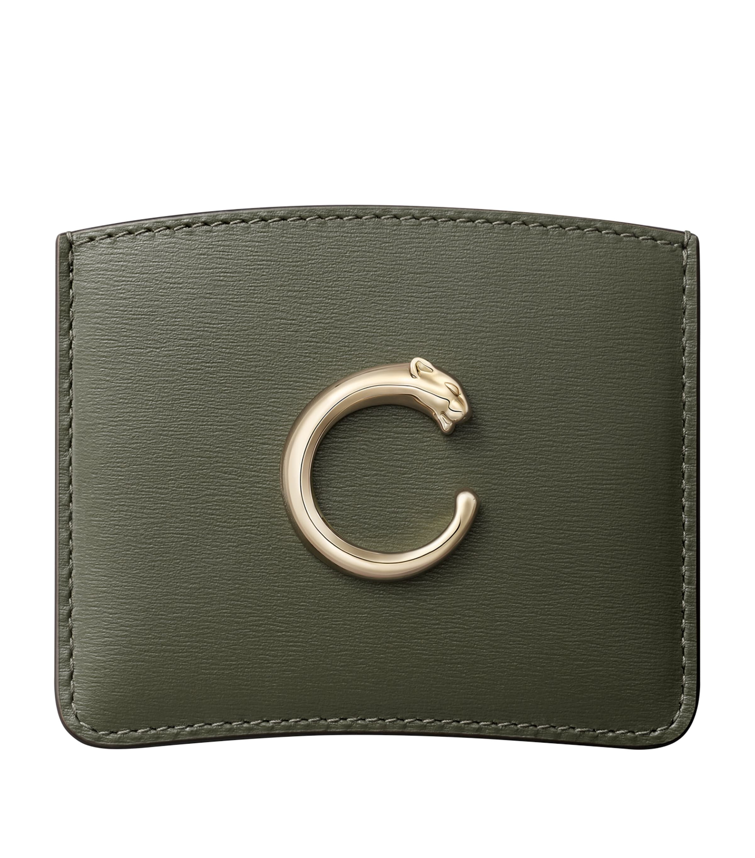 Panthère C de Cartier Card Holder GREEN Image 1