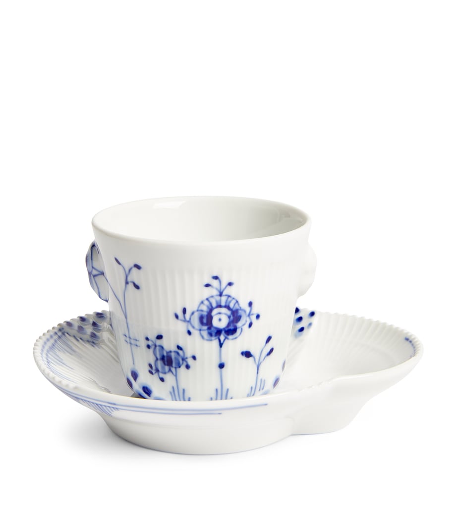 Royal Copenhagen Blue Elements Espresso Cup and Saucer Blue Image 1