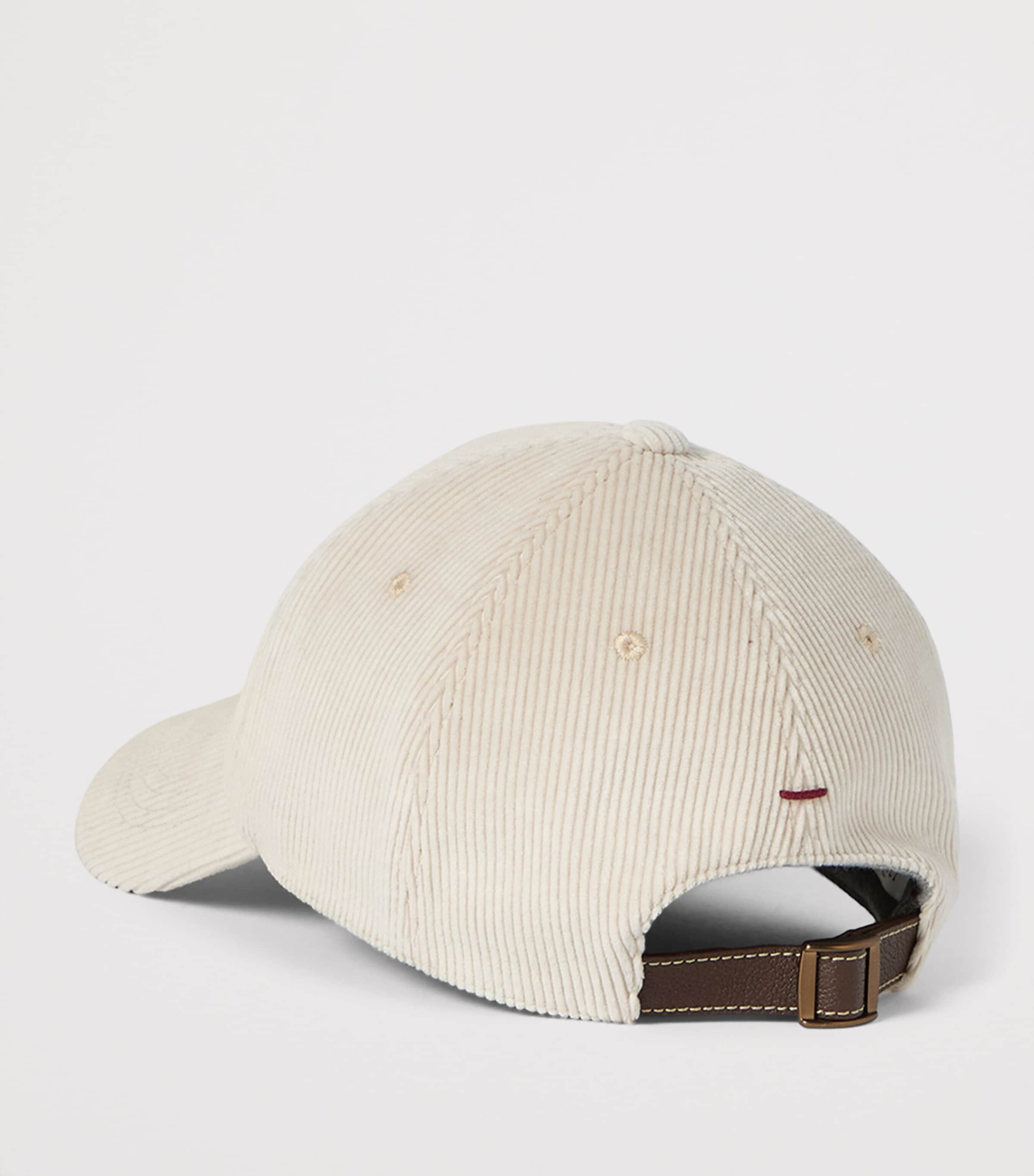 Brunello Cucinelli Cotton-Cashmere-Blend Corduroy Cap Image 2