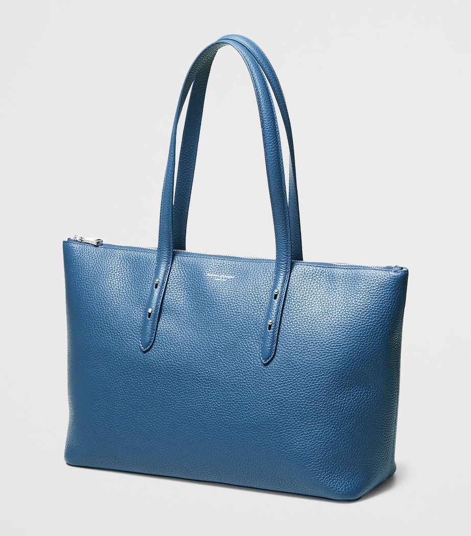 Aspinal Of London Leather Regent Zipped Tote Bag Topaz Image 3