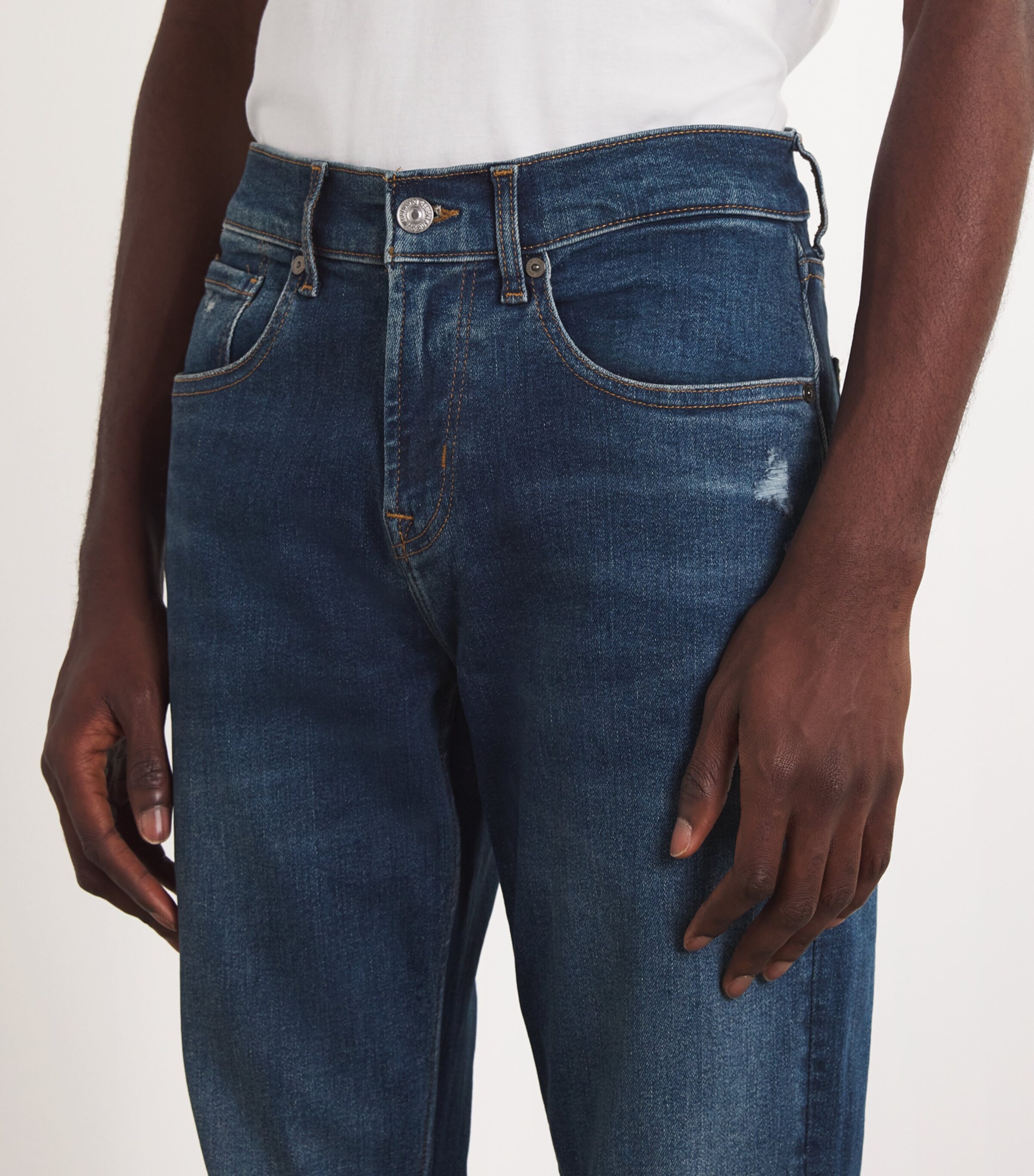 Slimmy Tapered Luxe Performance Jeans DARK BLUE Image 6