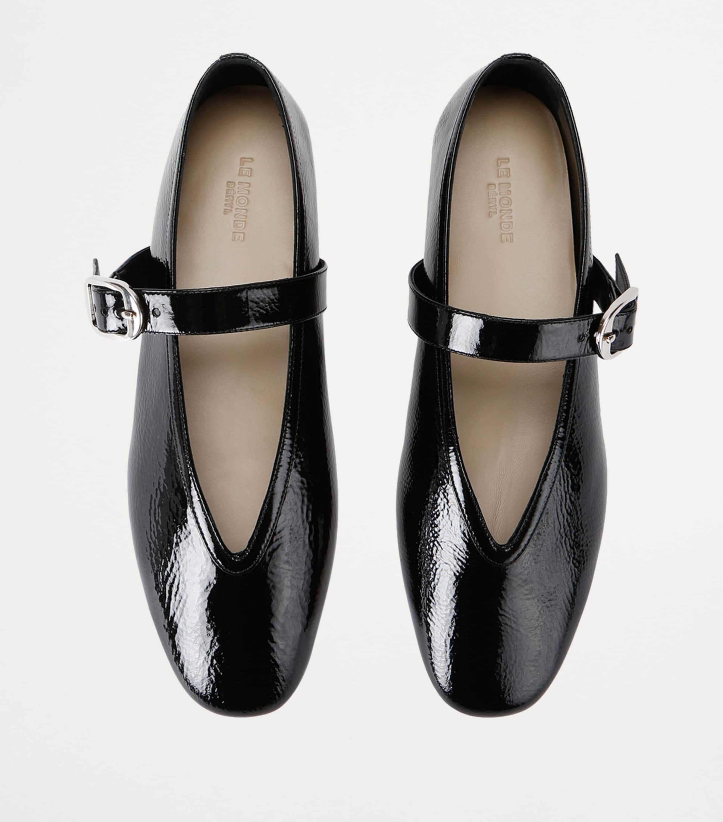 Patent Leather Stella Flats BLACK Image 6