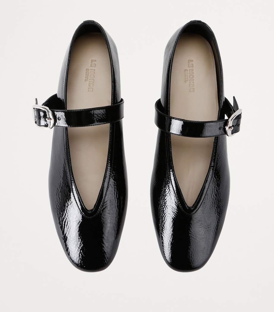 Patent Leather Stella Flats BLACK Image 6