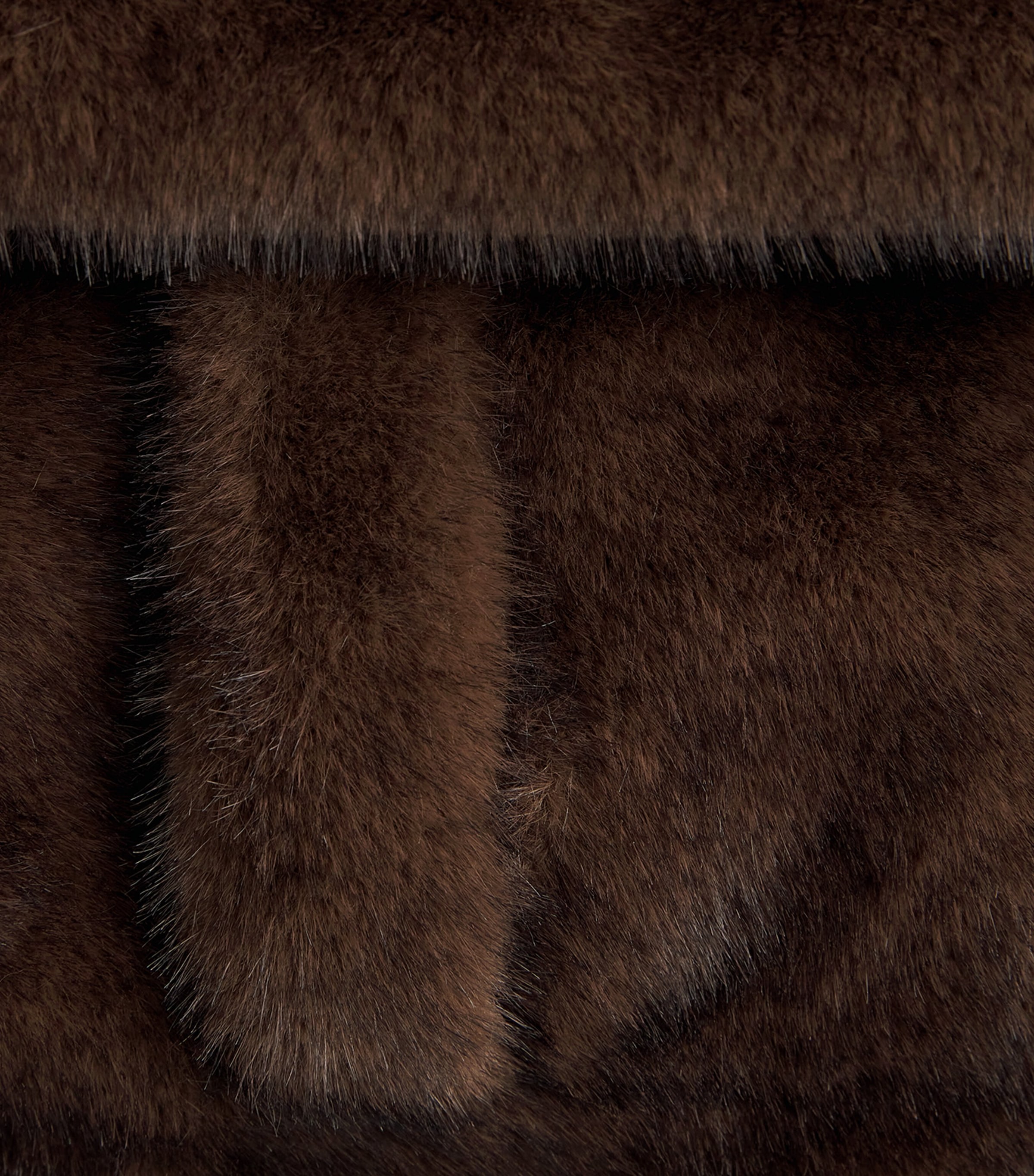 Faux Fur Coat BROWN Image 5