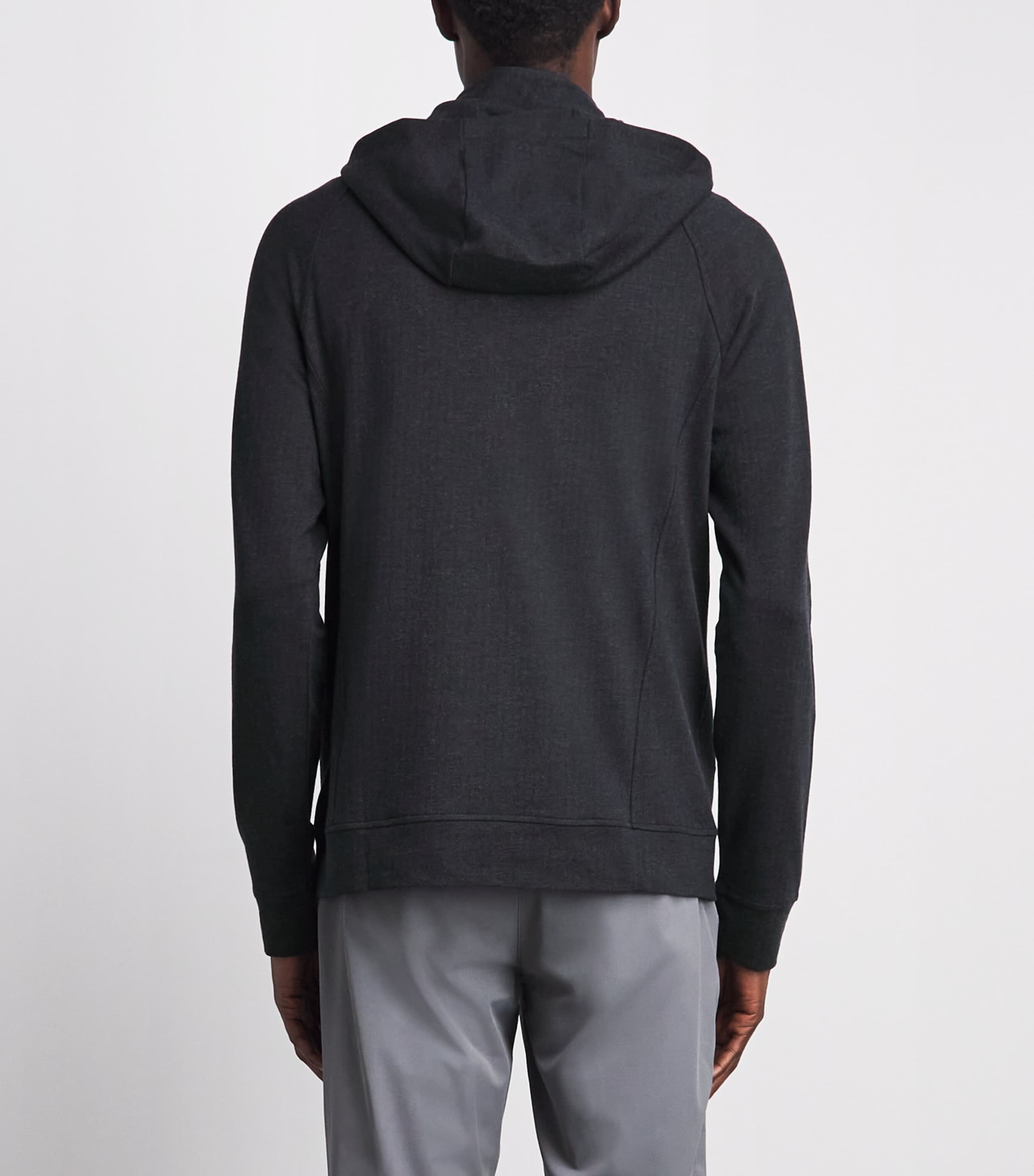 KJUS Mens Inverness Quarter-Zip Hoodie Atlanta Blu/drk Dusk Image 5