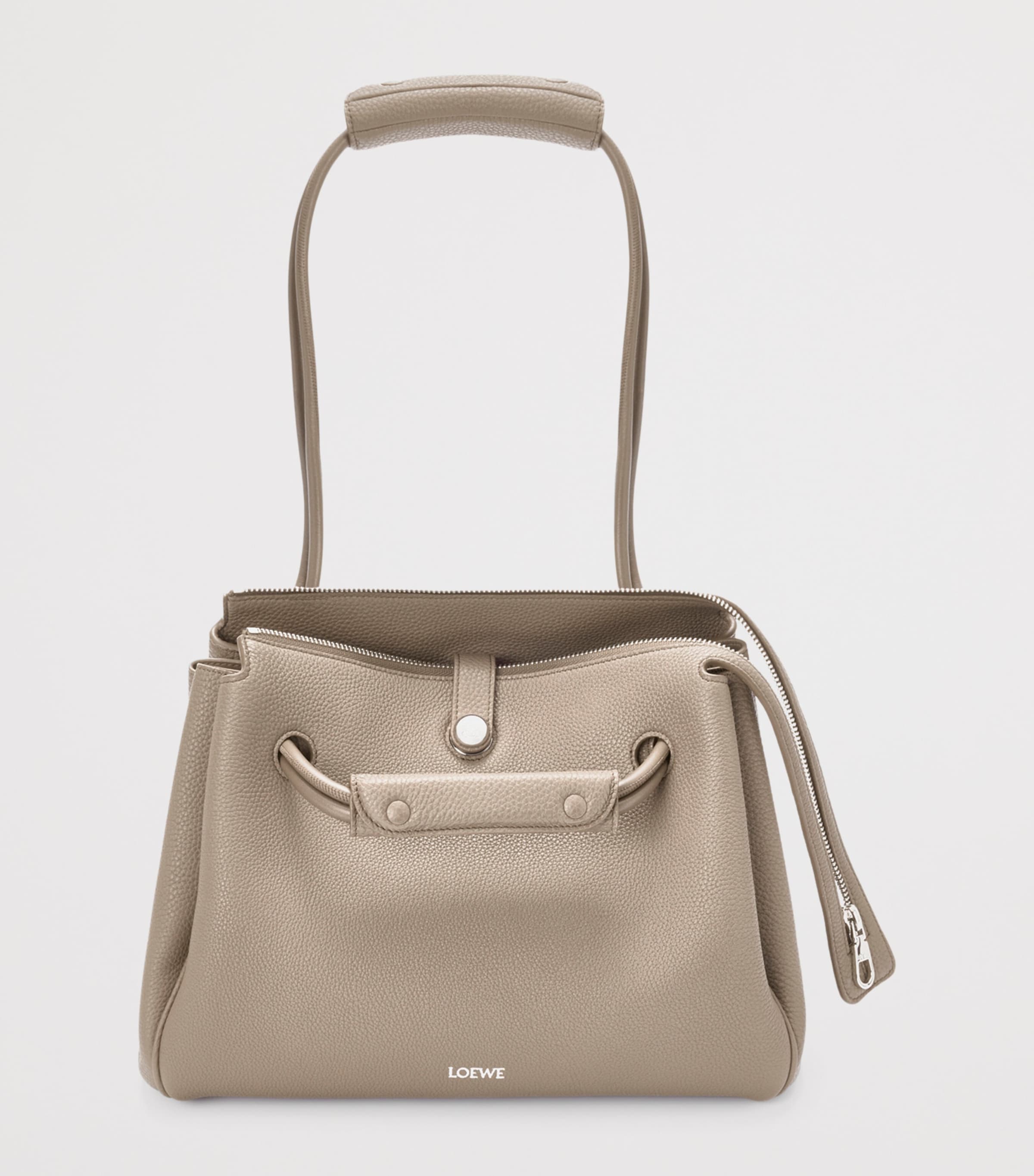 LOEWE Medium Grained Leather Madrid Shoulder Bag Clay Image 3