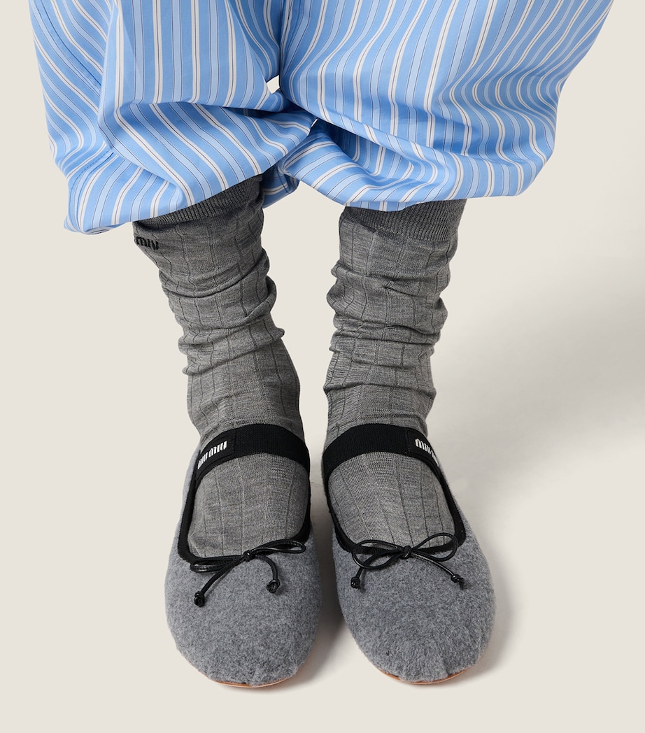 Fleece Ballet Flats F0031 Image 3