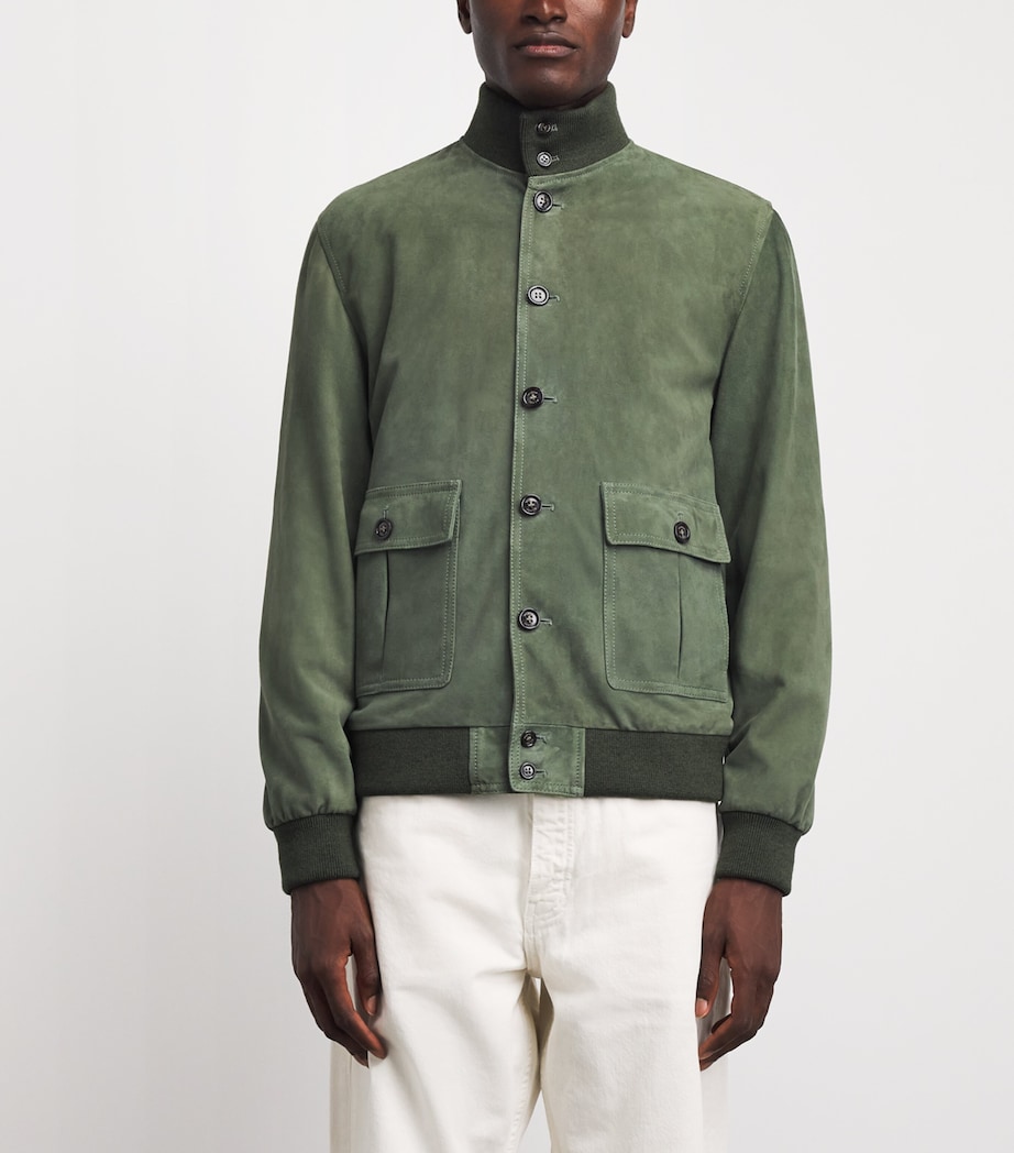 Valstar Mens Valstarino Suede Jacket Basil Image 4