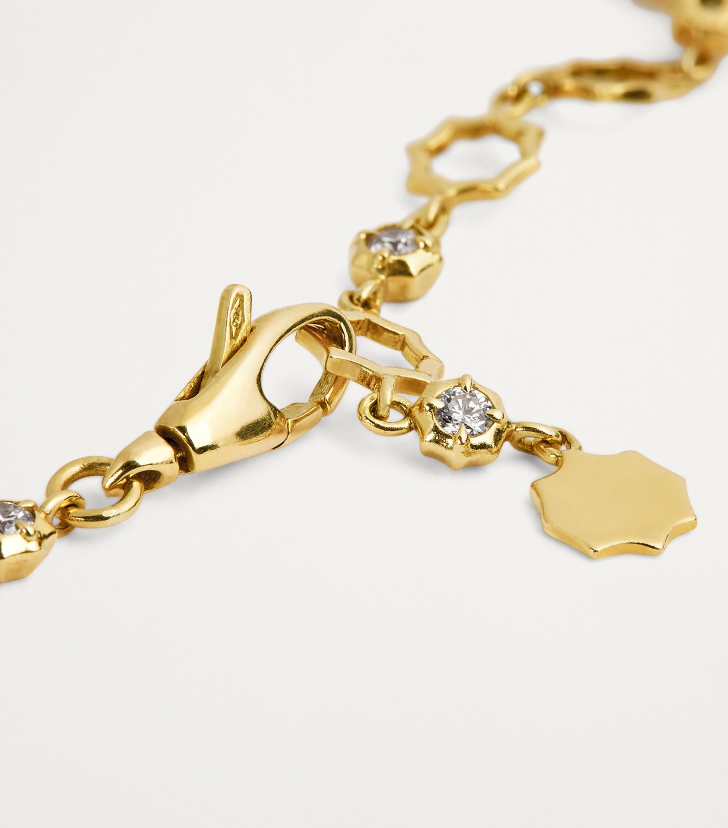 Jade Trau Yellow Gold and Diamond Maverick Line Bracelet Yellow Gold Image 6