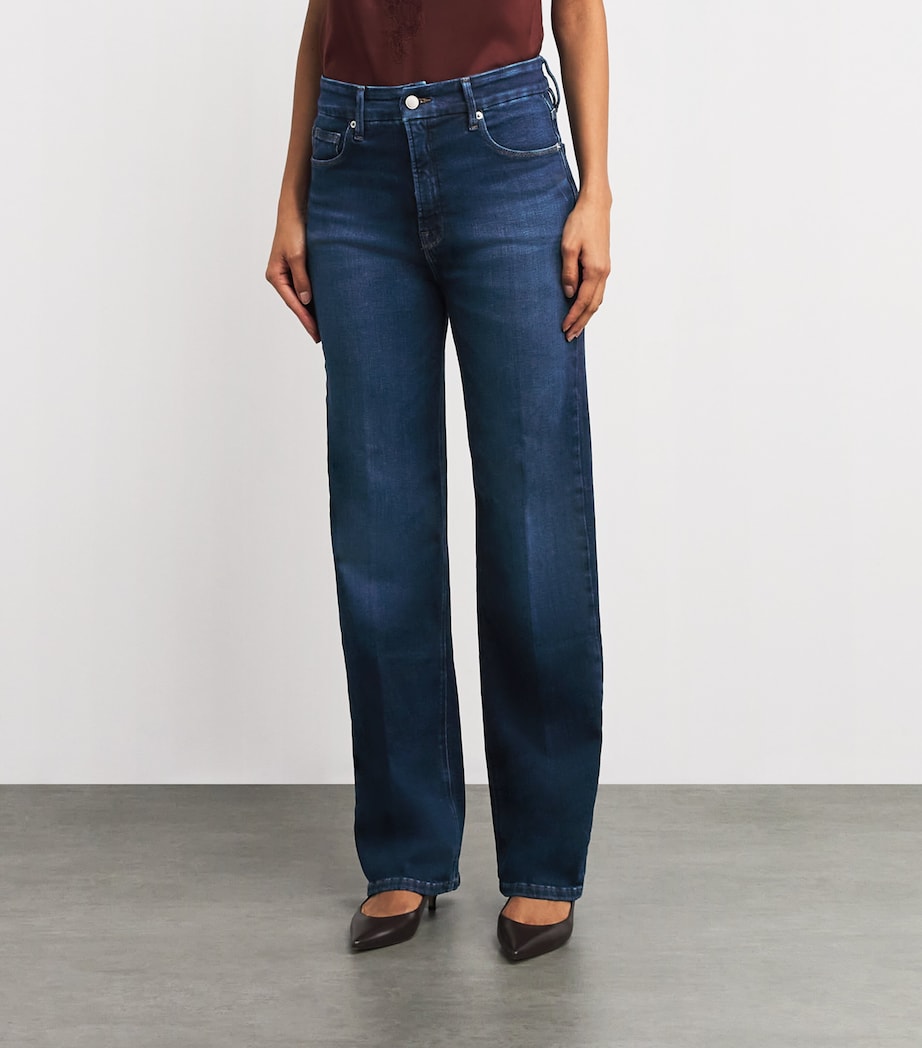 Soft Tech Good True Straight Jeans 572 INDIGO Image 3