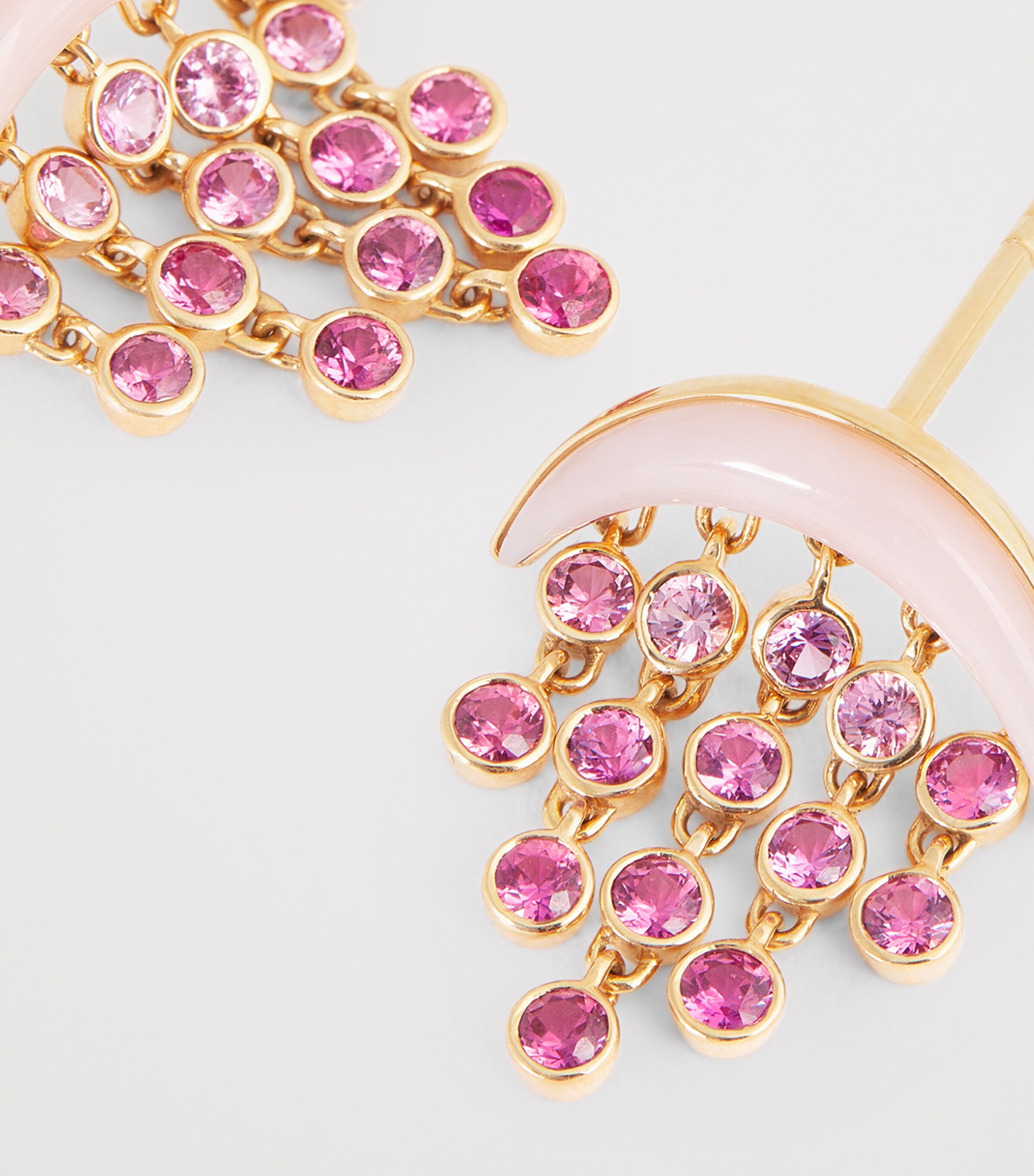 Yellow Gold, Sapphire and Opal Baby Fringe Earrings YELLOW GOLD Image 5