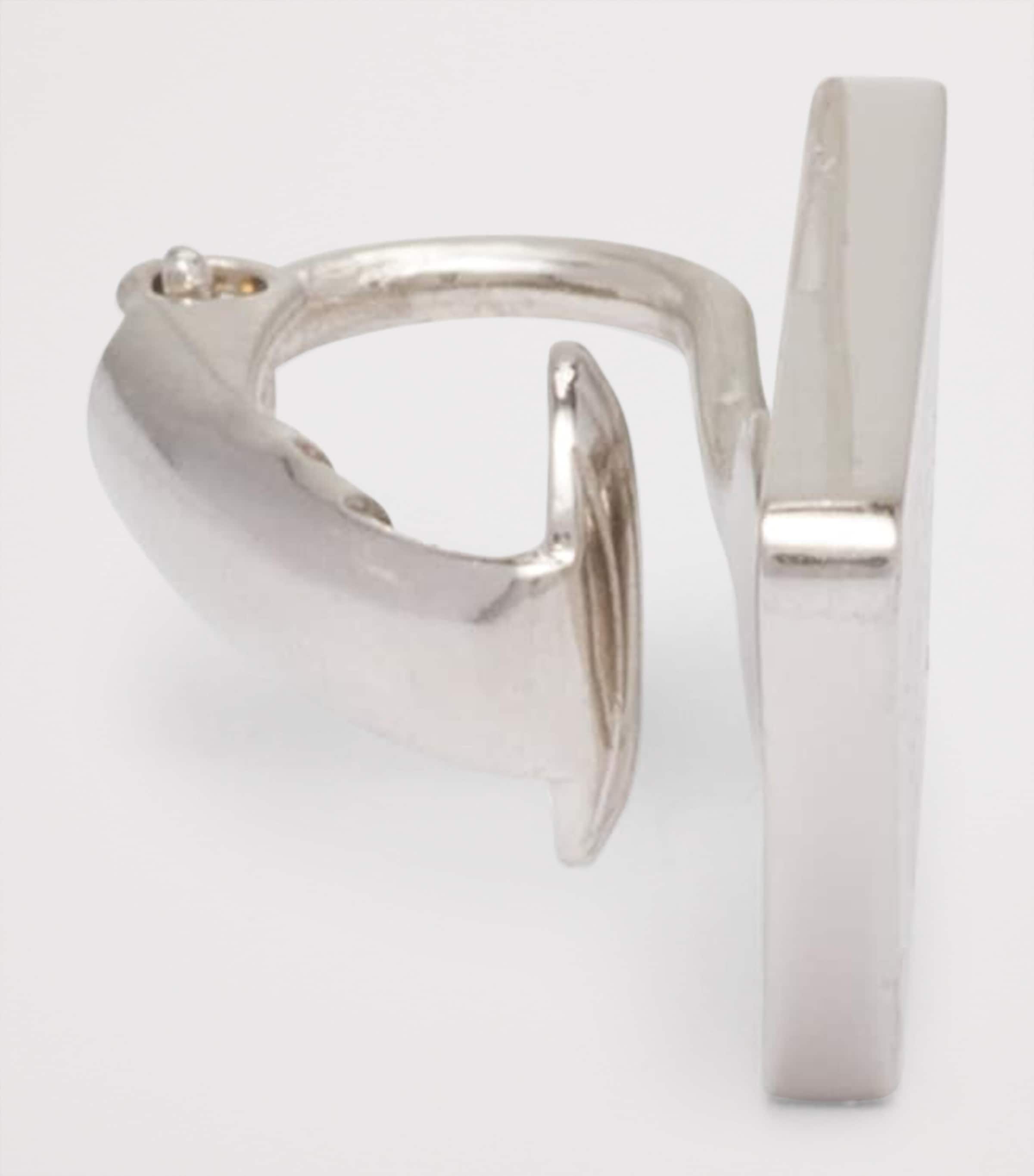 Prada Triangle Single Clip Earring Image 4