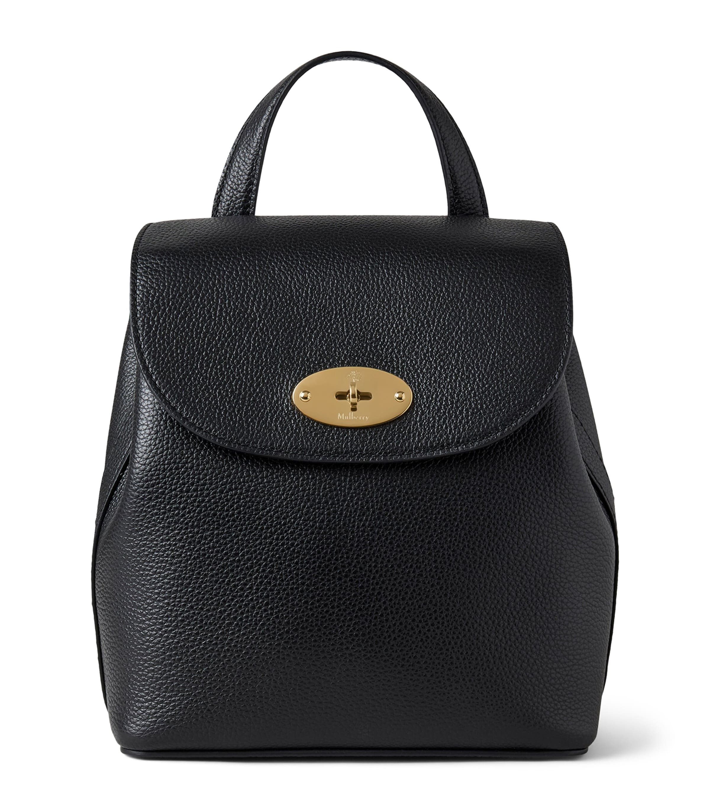 Mulberry Mini Leather Bayswater Backpack In Black