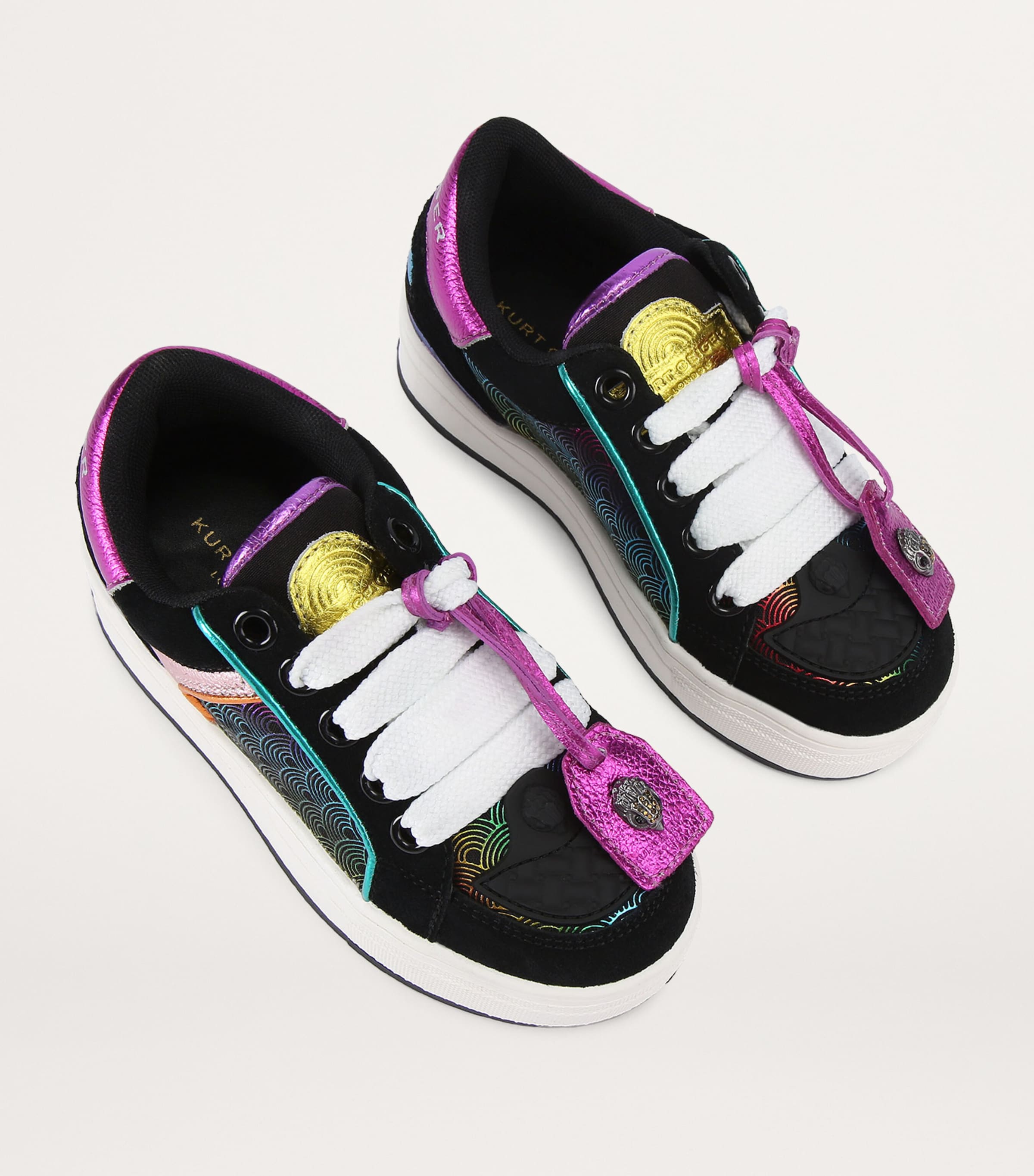 Leather Southbank Tag Sneakers BLACK/COMB Image 3