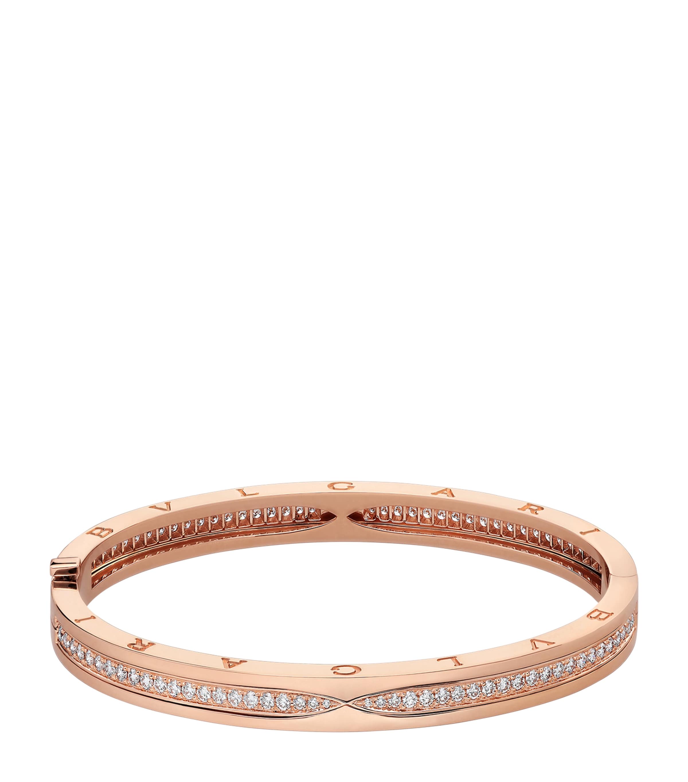 Bvlgari Rose Gold and Diamond B.zero1 Bangle Pink Gold Image 2