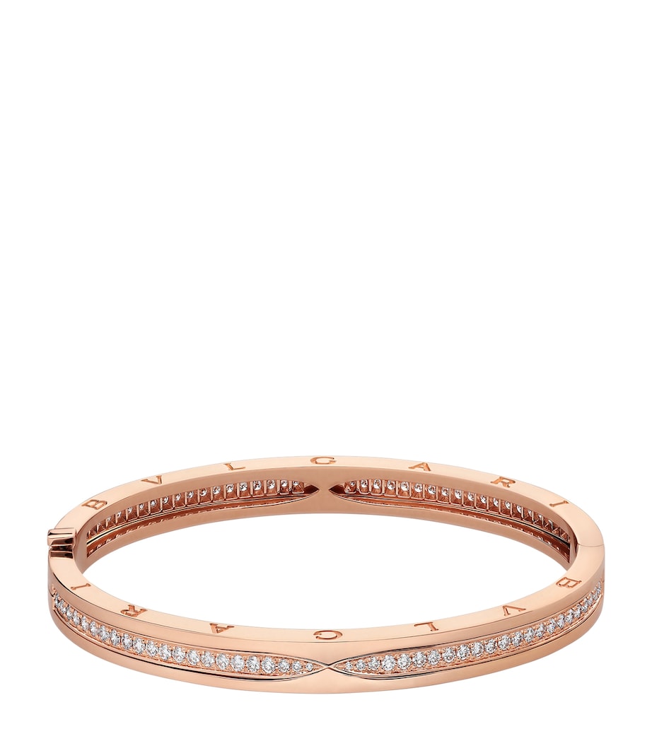 Rose Gold and Diamond B.zero1 Bangle PINK GOLD Image 2