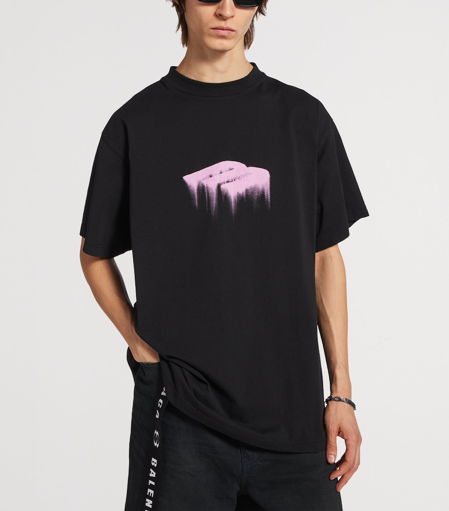 Balenciaga Mens Wet Brush Oversized T-Shirt Image 5