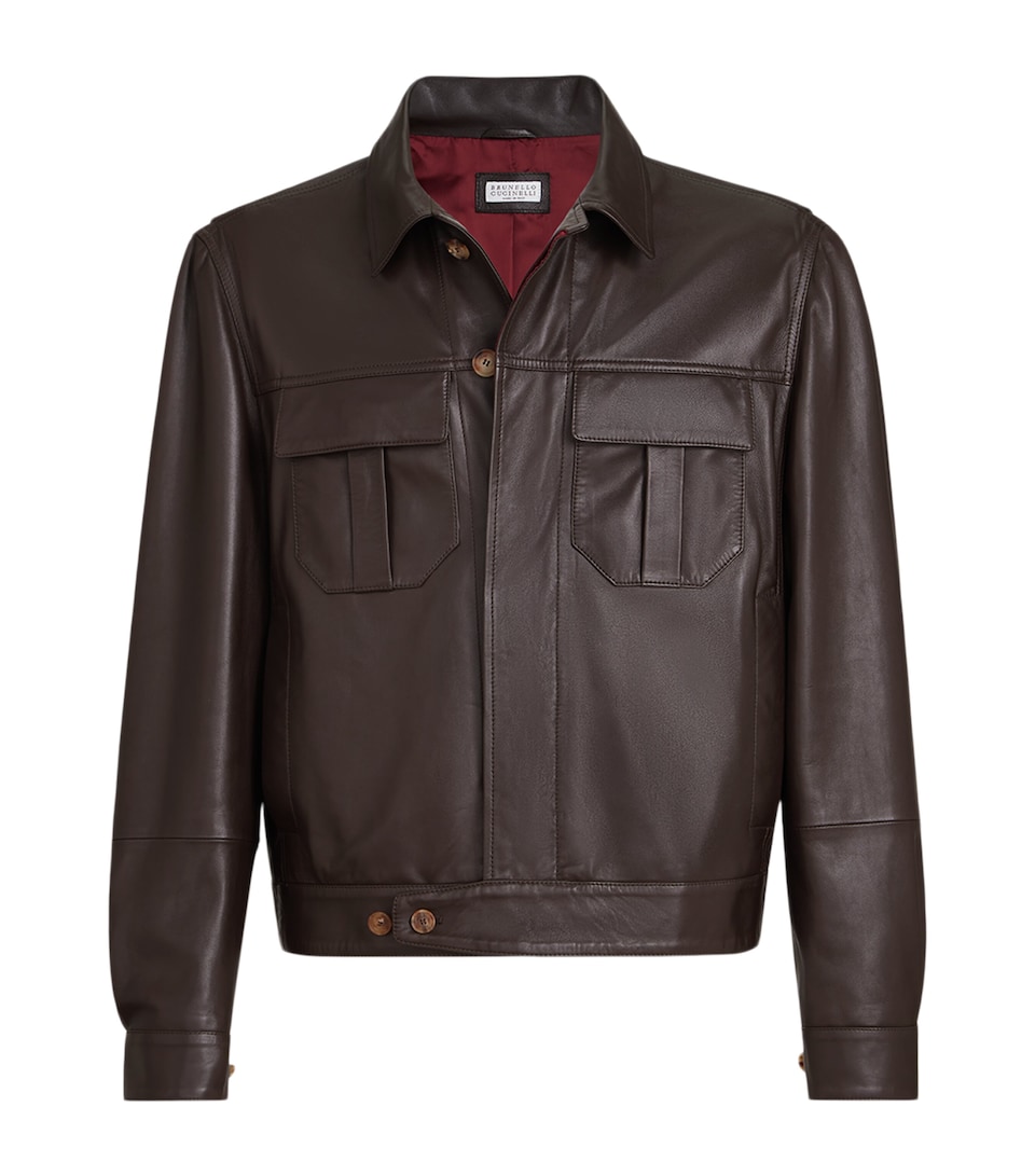 Brunello Cucinelli Nappa Leather Jacket