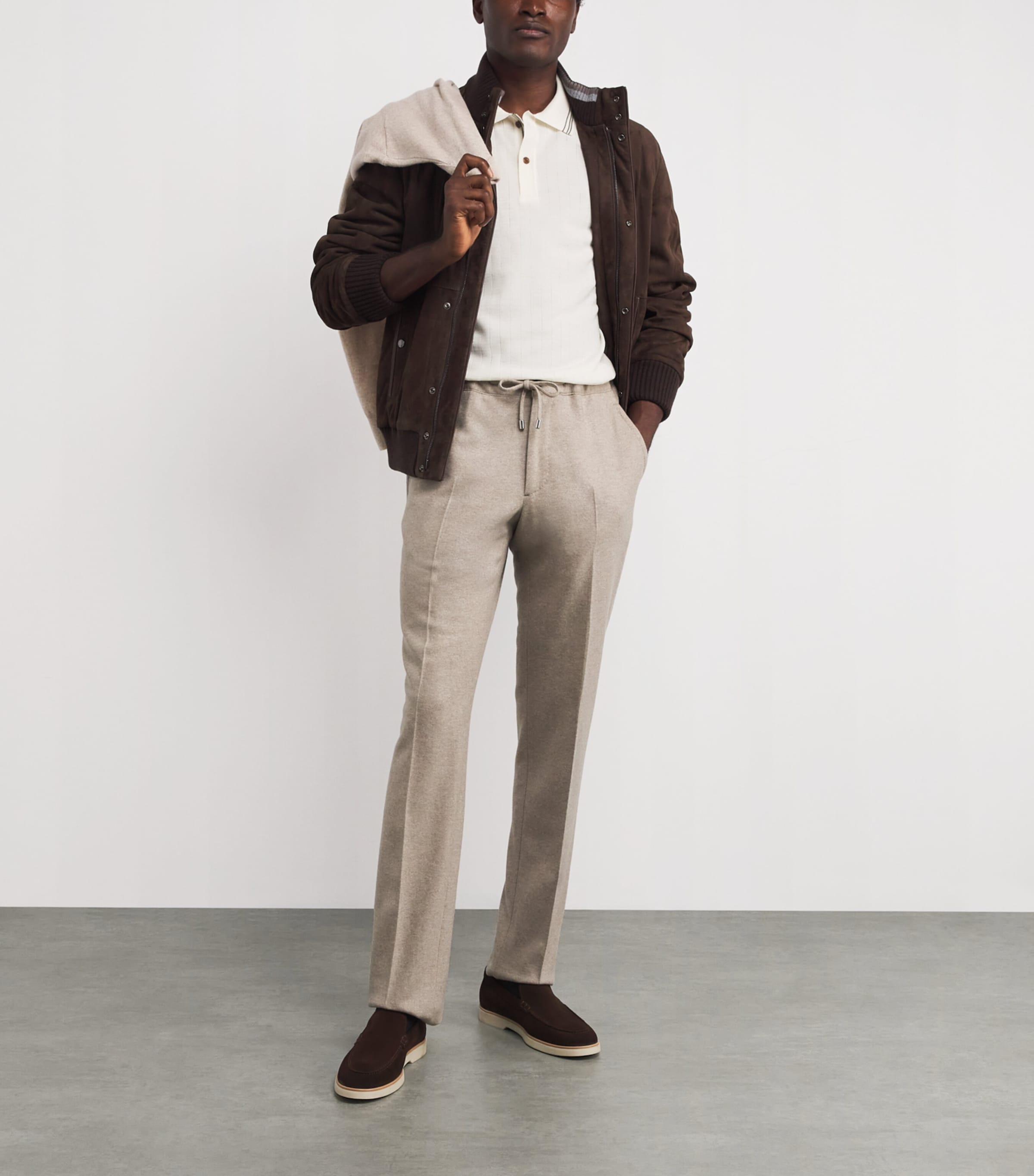 Wool-Cashmere Polo Shirt 10WHITE Image 2