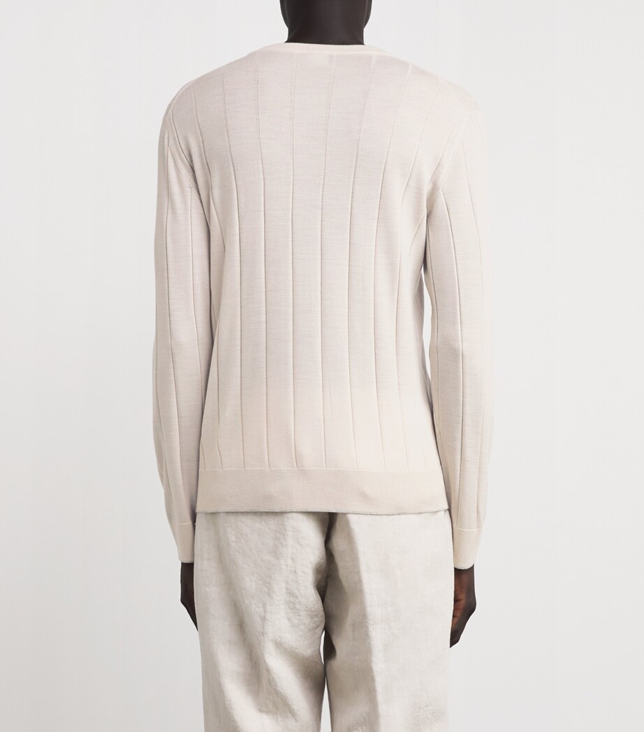 Wool Sweater BEIGE E GRIGIO CHIAR Image 4