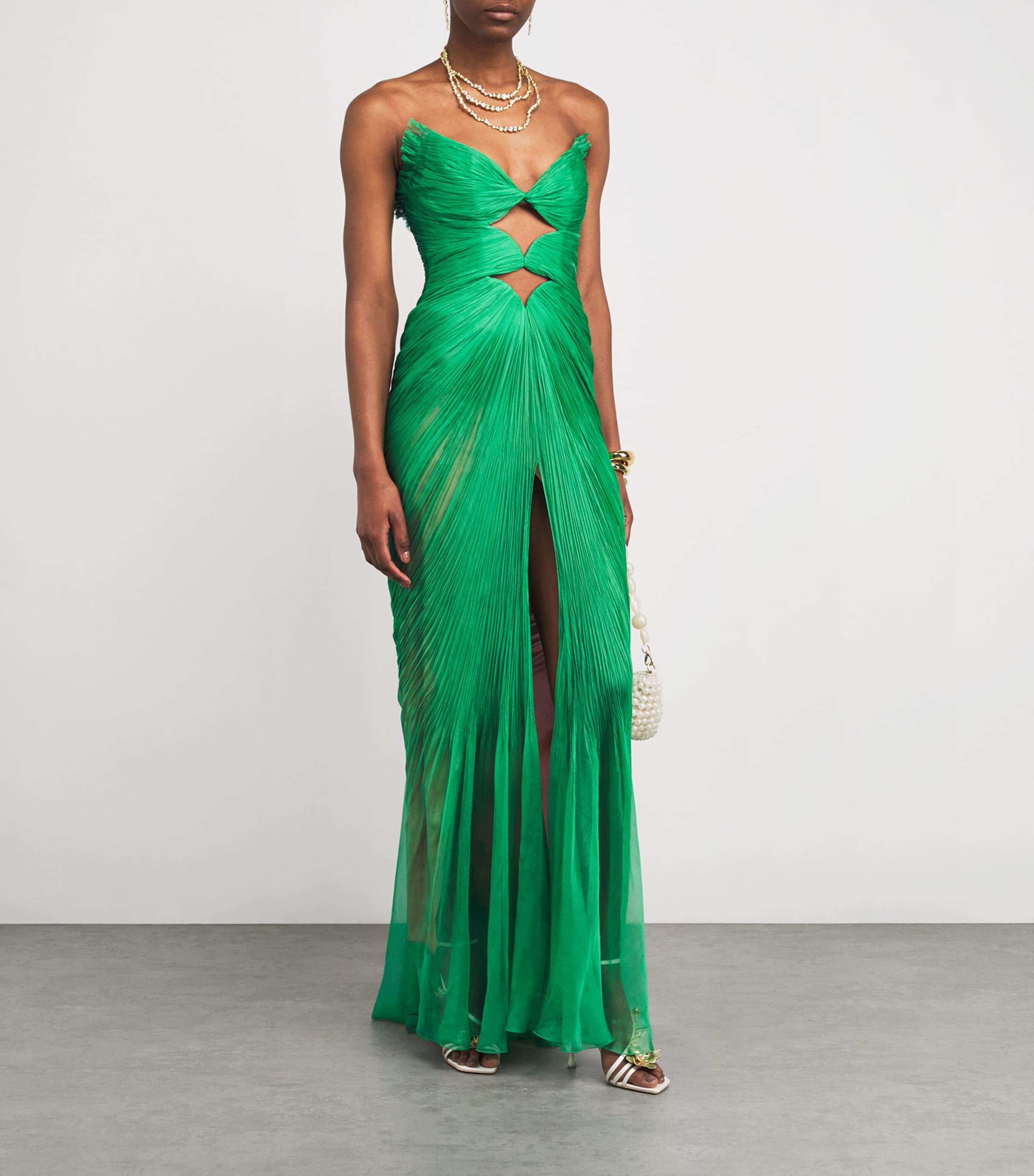 maria lucia hohan green dress Silk Cassiopeia Gown HGcostume2023