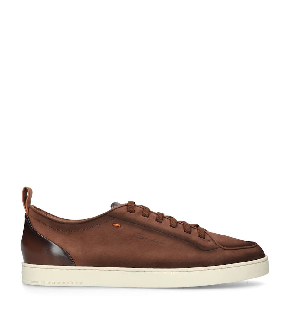 Santoni Leather Montecarlo Sneakers Brown Image 1