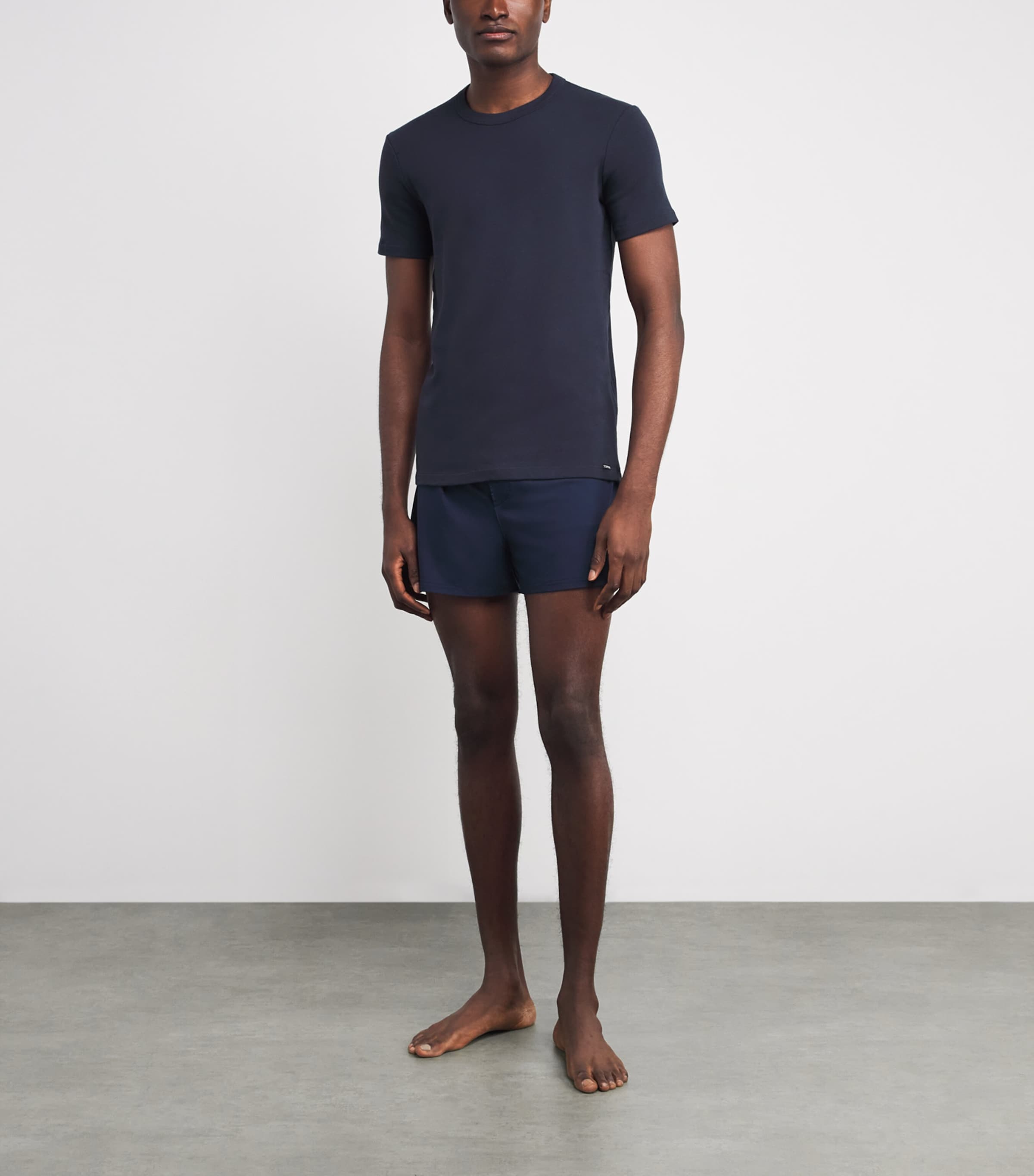 Stretch-Cotton T-Shirt 408 MIDNIGHT BLUE Image 2